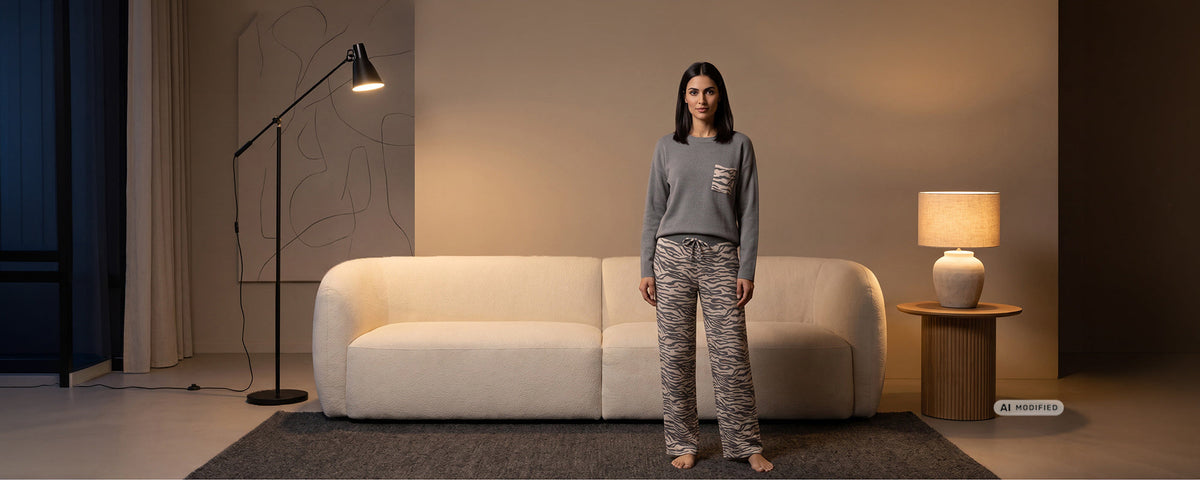 Zebra am Abend: Féraud Nachtwäsche & Homewear