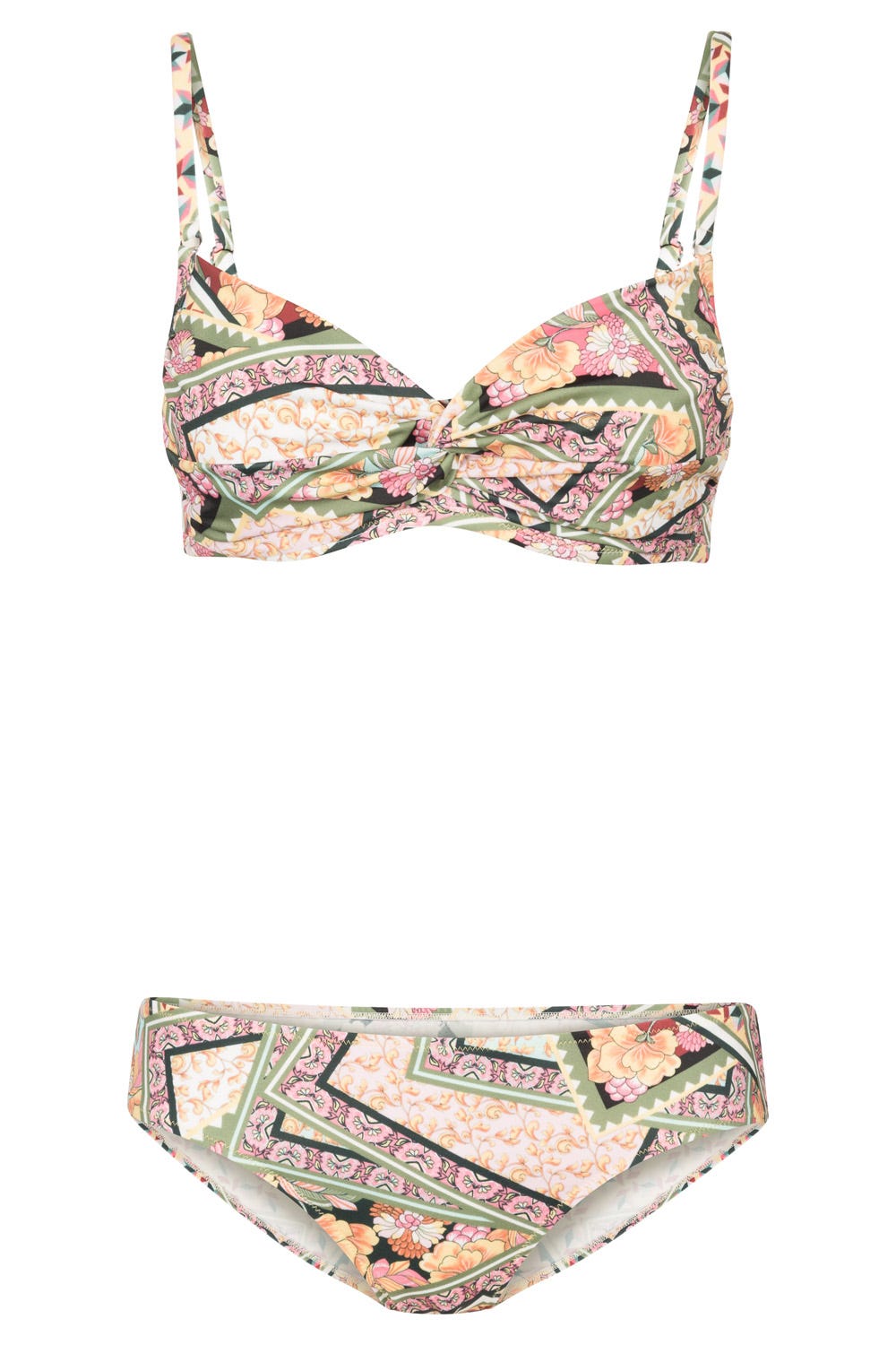 Hollowbild von Bikini im orientalischen Fliesen-Muster grafisch Lycra