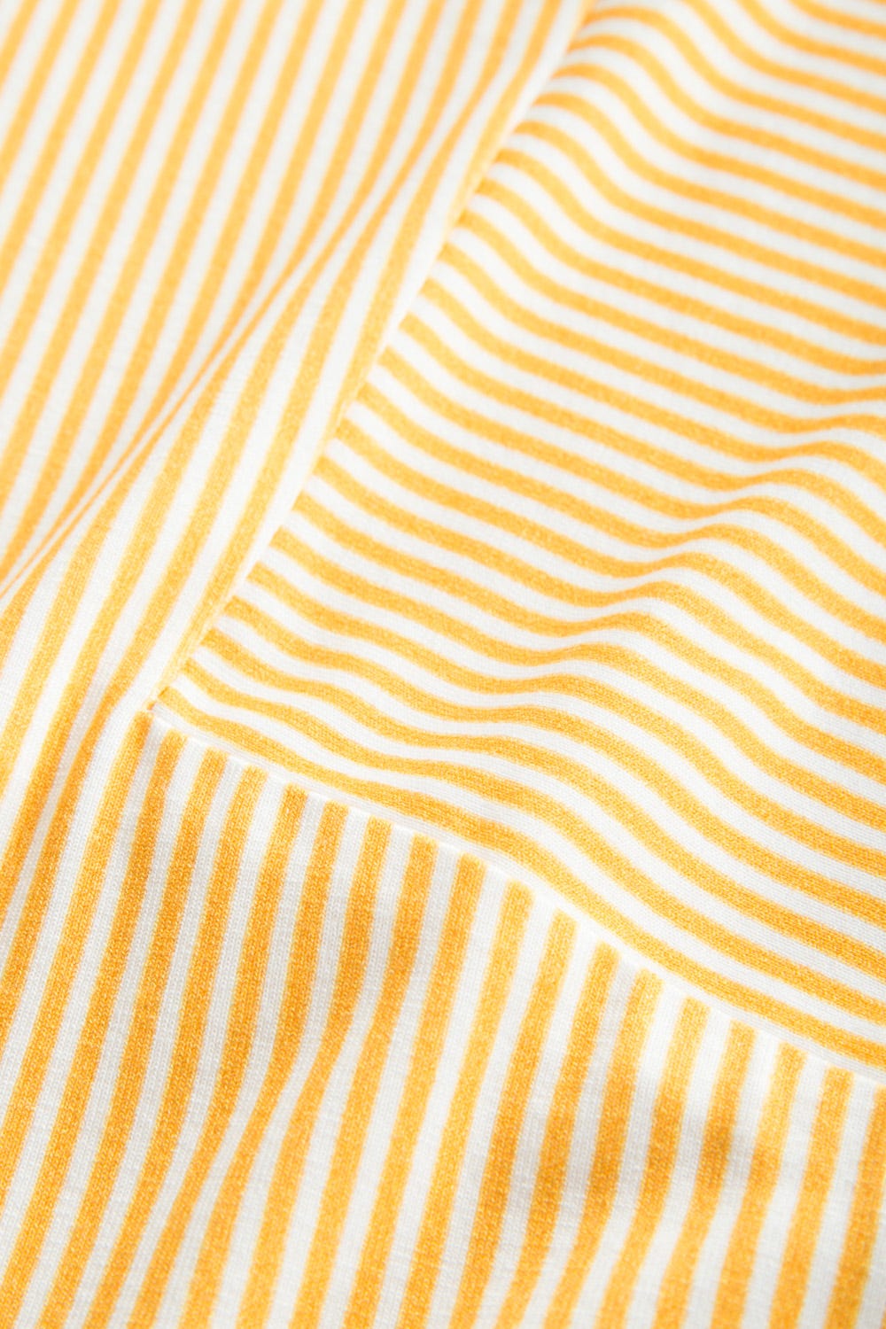 Detailbild 2 von Tunika im Retro-Streifendruck Gelb-Weiß Strandkleid Viskose/Elasthan