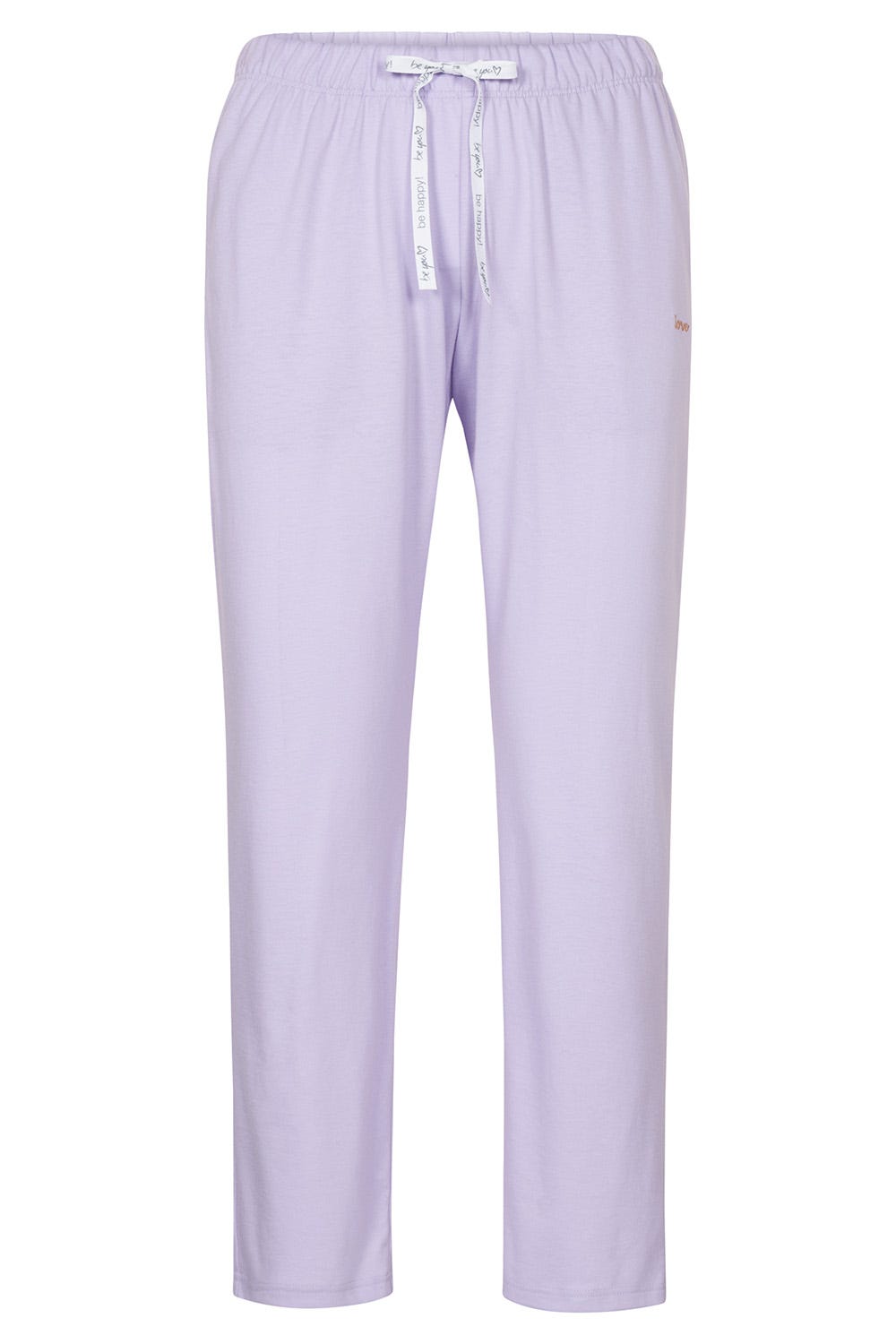 Hollowbild von 7/8-Hose mit Stickerei Flieder Taschen Mix & Match Viskose/Elasthan