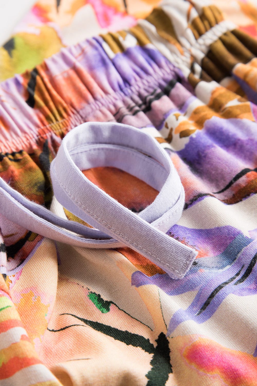 Detailbild 2 von Bermuda im fröhlichen Blätter-Druck Bunt Sommer Mix & Match Viskose/Elasthan