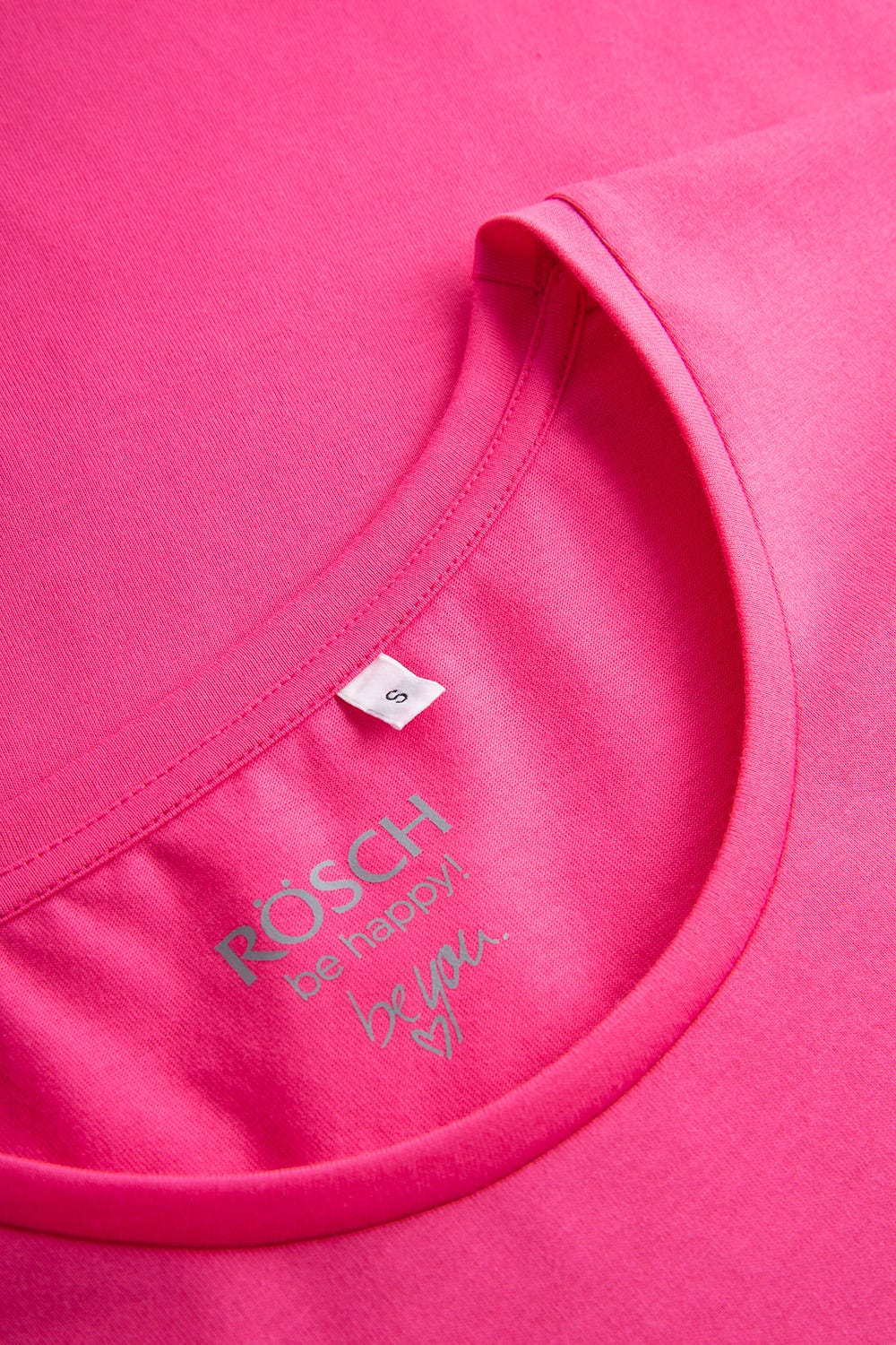 Detailbild 1 von Nachthemd mit Schriftzug "Think Happy" Pink Kurzarm 100% Baumwolle