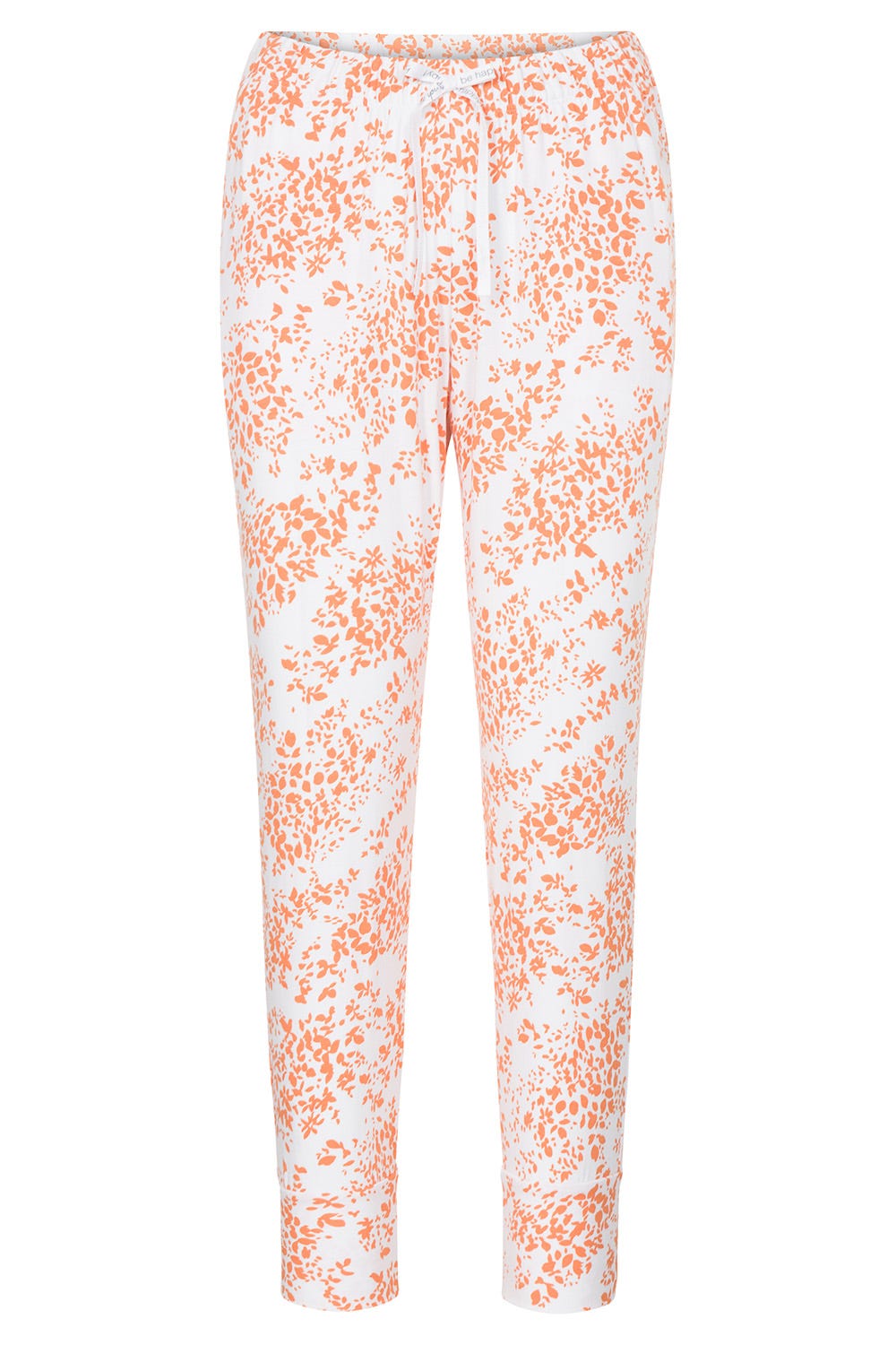Hollowbild von 7/8-Hose im Blümchen-Design Orange Schmal Mix & Match Baumwolle/Elasthan