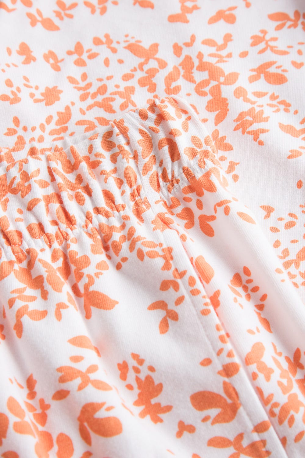 Detailbild 2 von 7/8-Hose im Blümchen-Design Orange Schmal Mix & Match Baumwolle/Elasthan