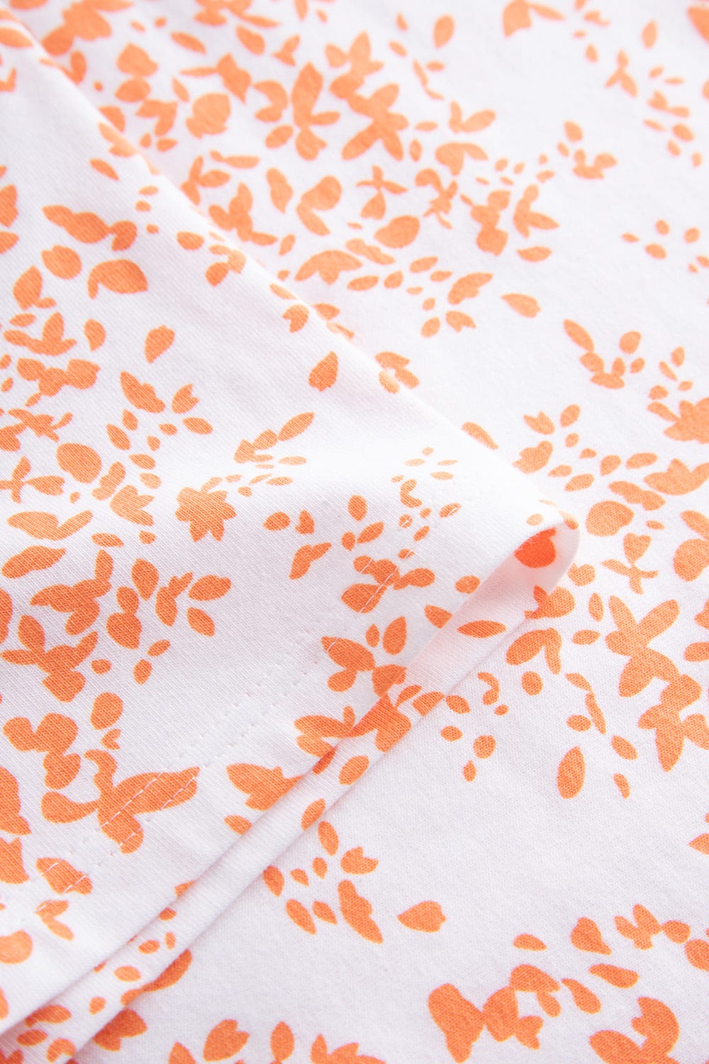 Detailbild 3 von Nachthemd im Blümchen-Design Orange Baumwolle/Elasthan