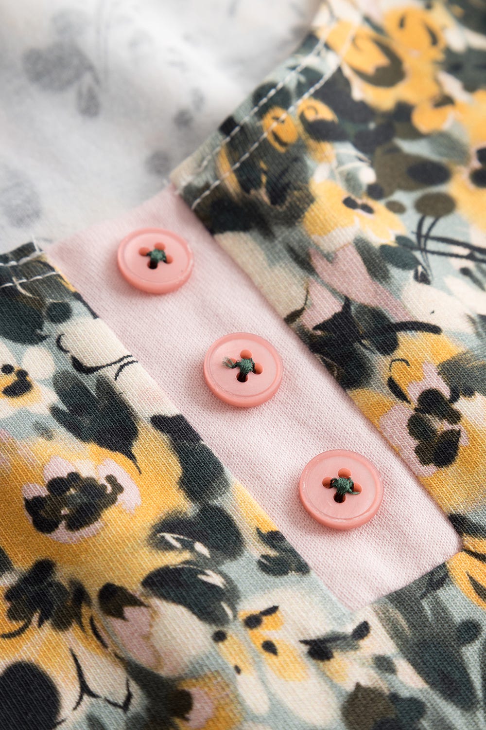 Detailbild 2 von Shirt im gelben Blumenmuster Baumwolle/Elasthan