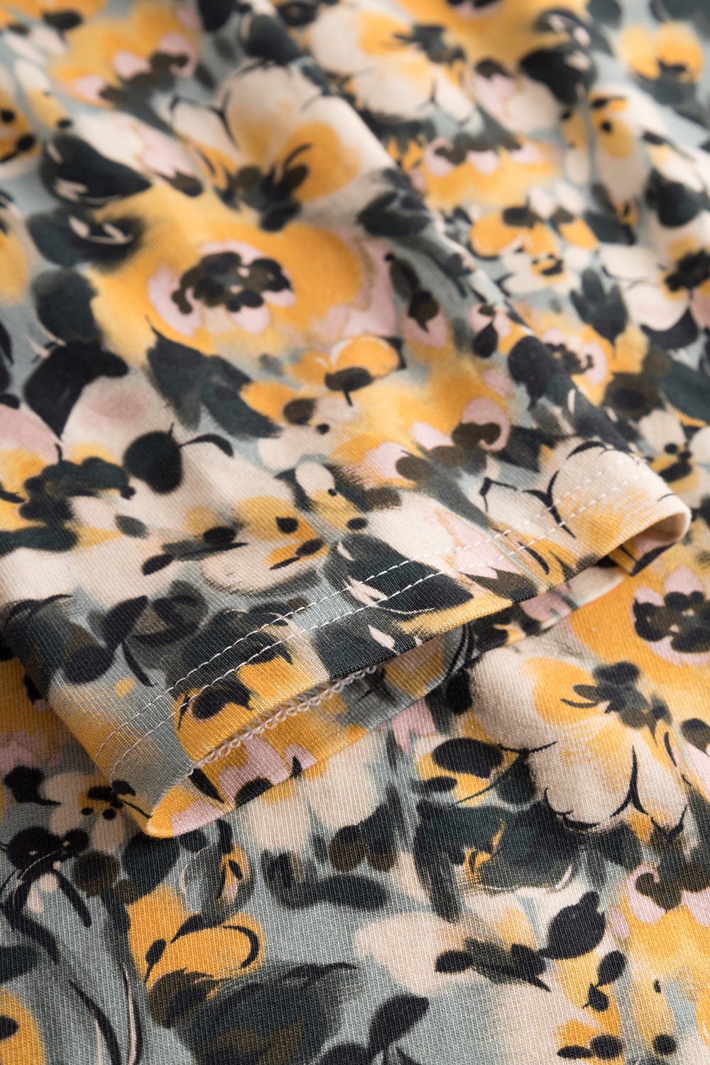 Detailbild 3 von Shirt im gelben Blumenmuster Baumwolle/Elasthan