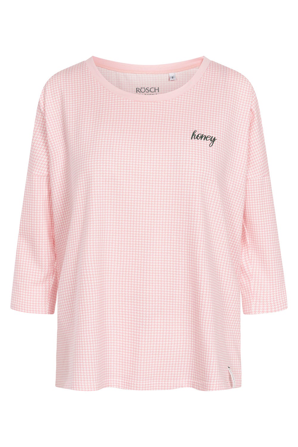 Hollowbild von Shirt mit Stickerei "honey" Baumwolle/Elasthan