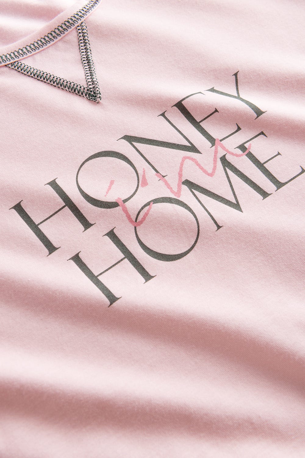 Detailbild 3 von Shirt mit Schriftzug Rosa Baumwolle/Elasthan
