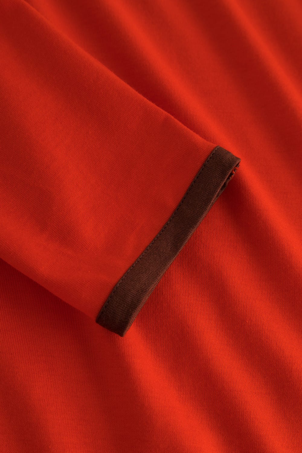 Detailbild 2 von Nachthemd mit Schriftzug Rot Braun 100% Baumwolle