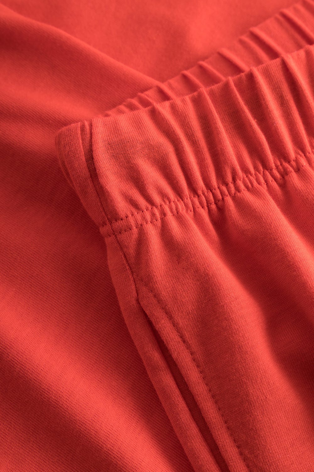 Detailbild 3 von 7/8-Hose in Rot mit Details in Kontrastfarbe 100% Baumwolle