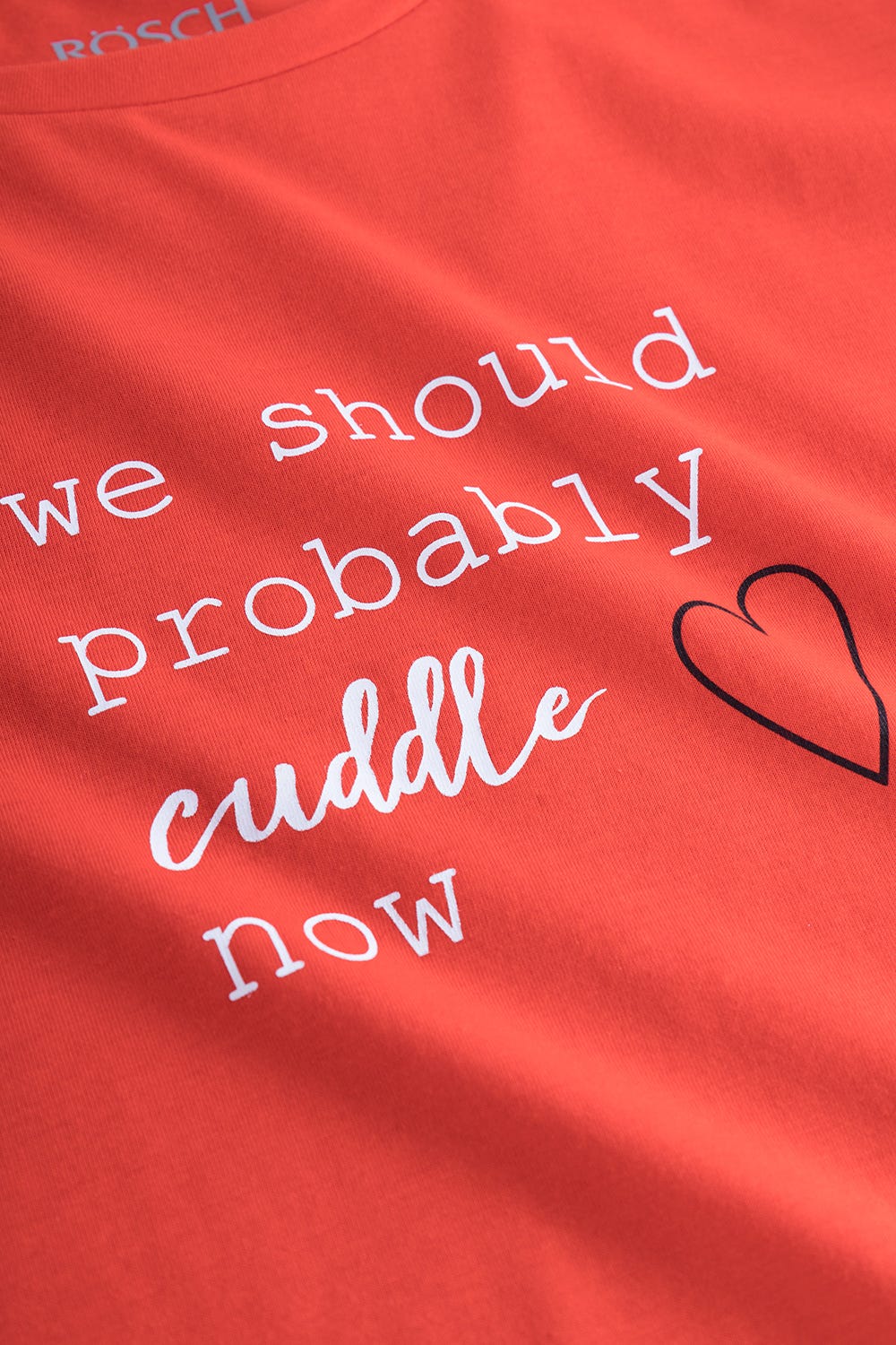 Detailbild 3 von T-Shirt mit Schriftzug Kurzarm 100% Baumwolle