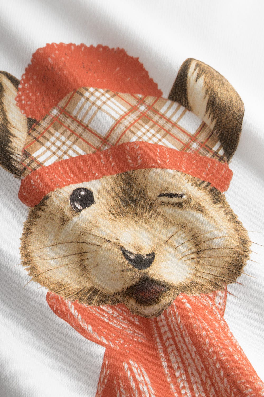 Detailbild 3 von Nachthemd mit Motivdruck Weiß 100% Baumwolle