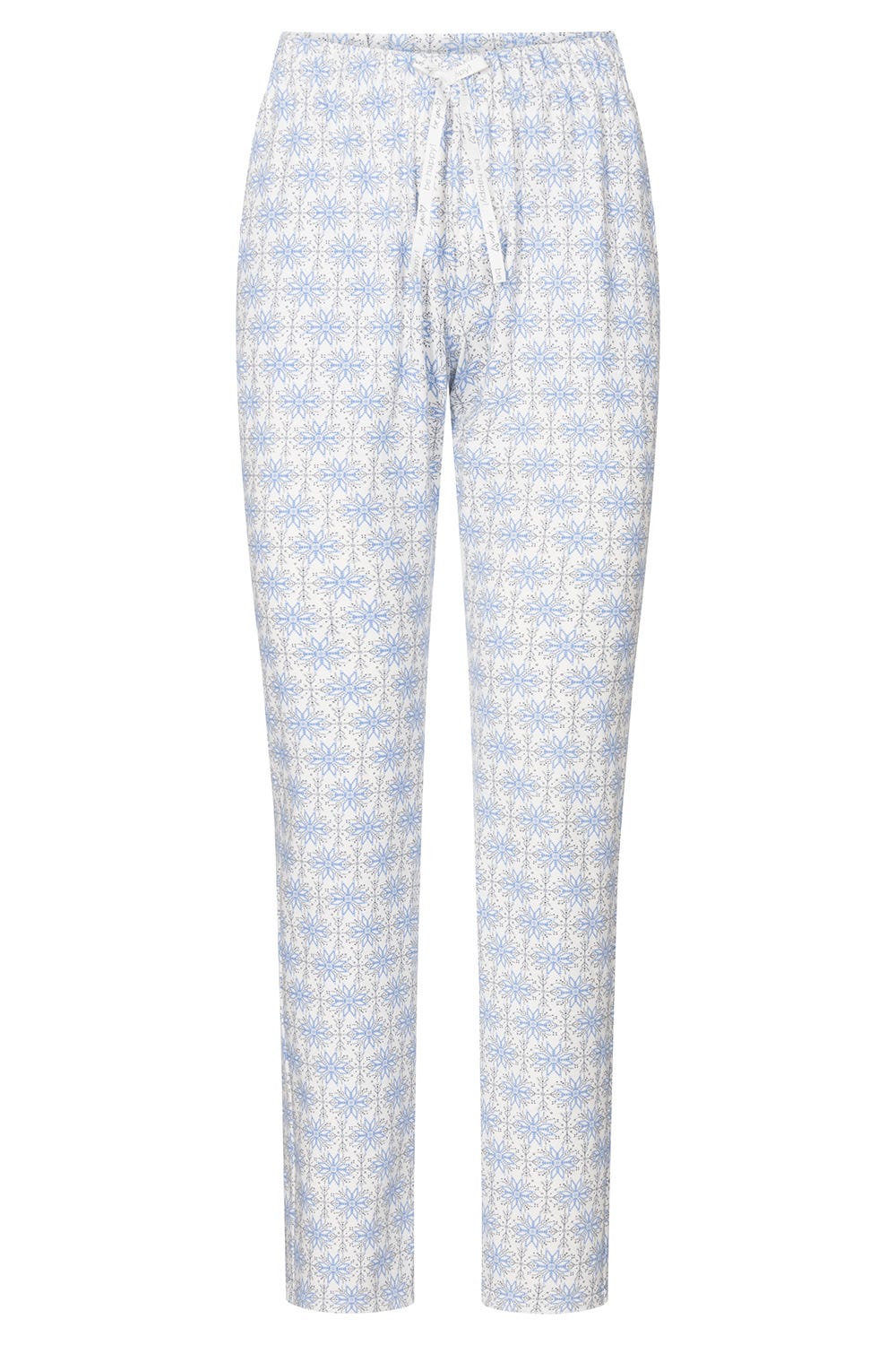 Hollowbild von Hose im Schneeflocken-Druck Schleife Baumwolle/Elasthan