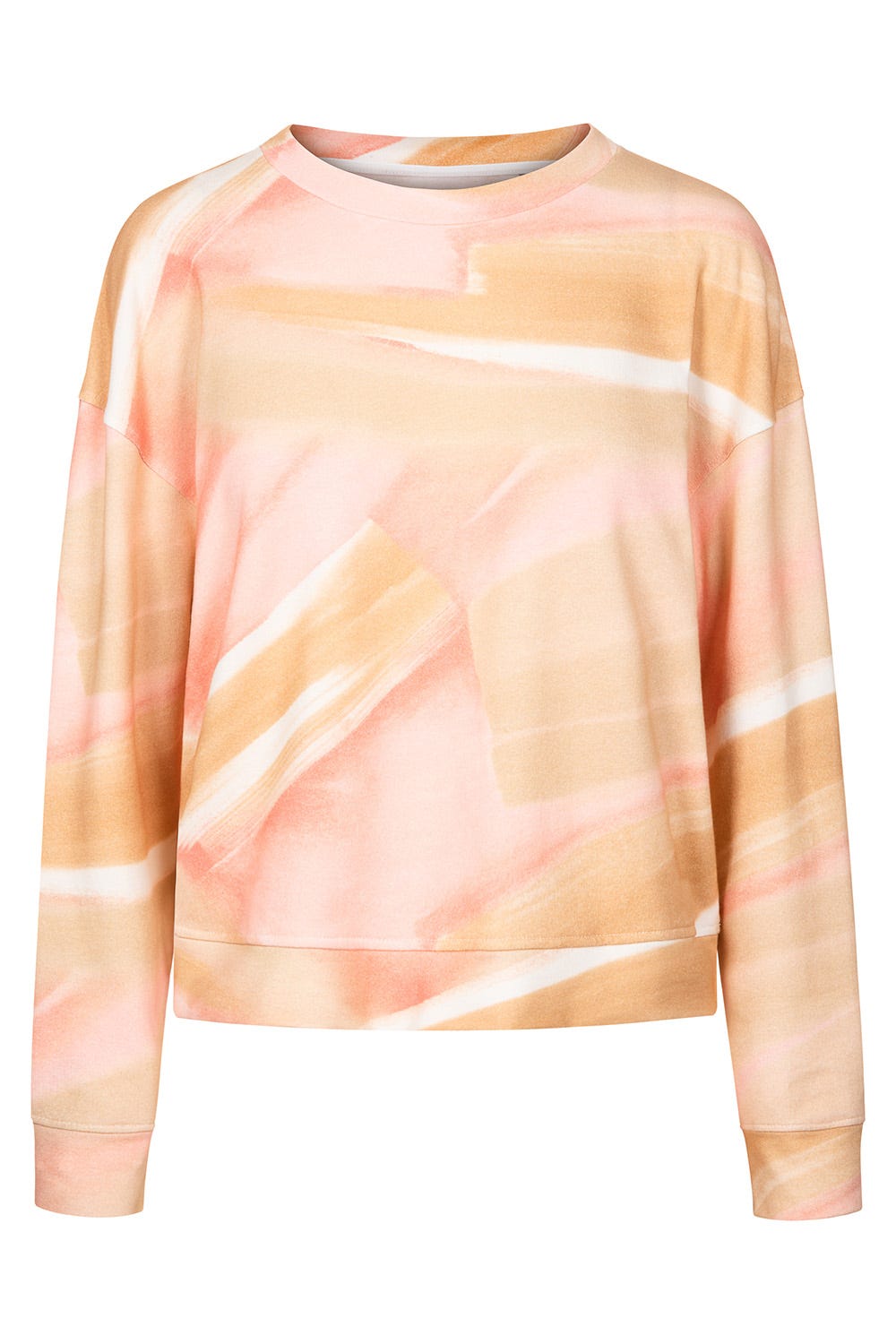 Hollowbild von Sweatshirt mit Kordelzug Pastell Rosa Mix & Match Baumwolle/Elasthan