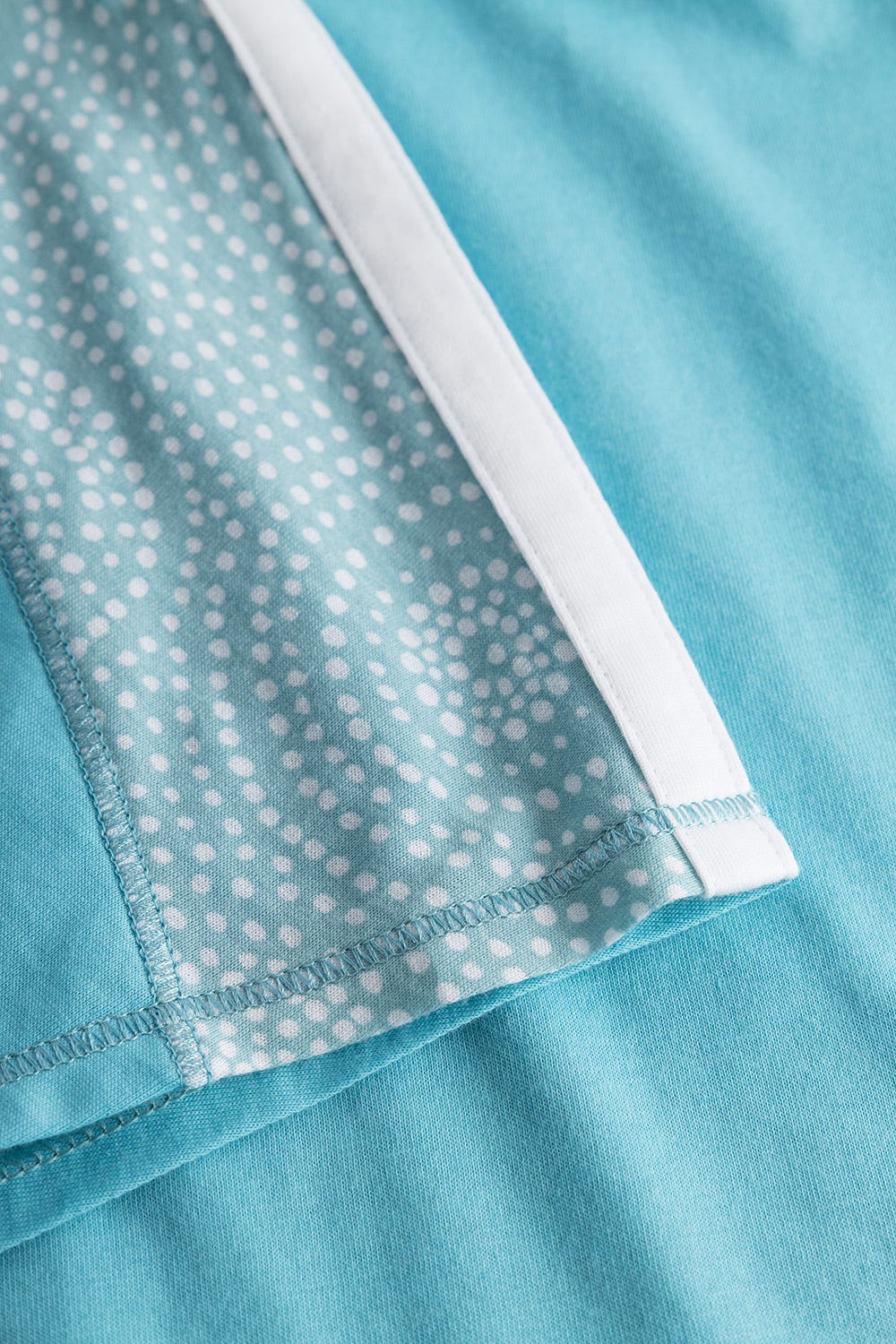 Detailbild 3 von T-Shirt mit Einsätzen im Punkte-Druck Rundhals Baumwolle/Modal