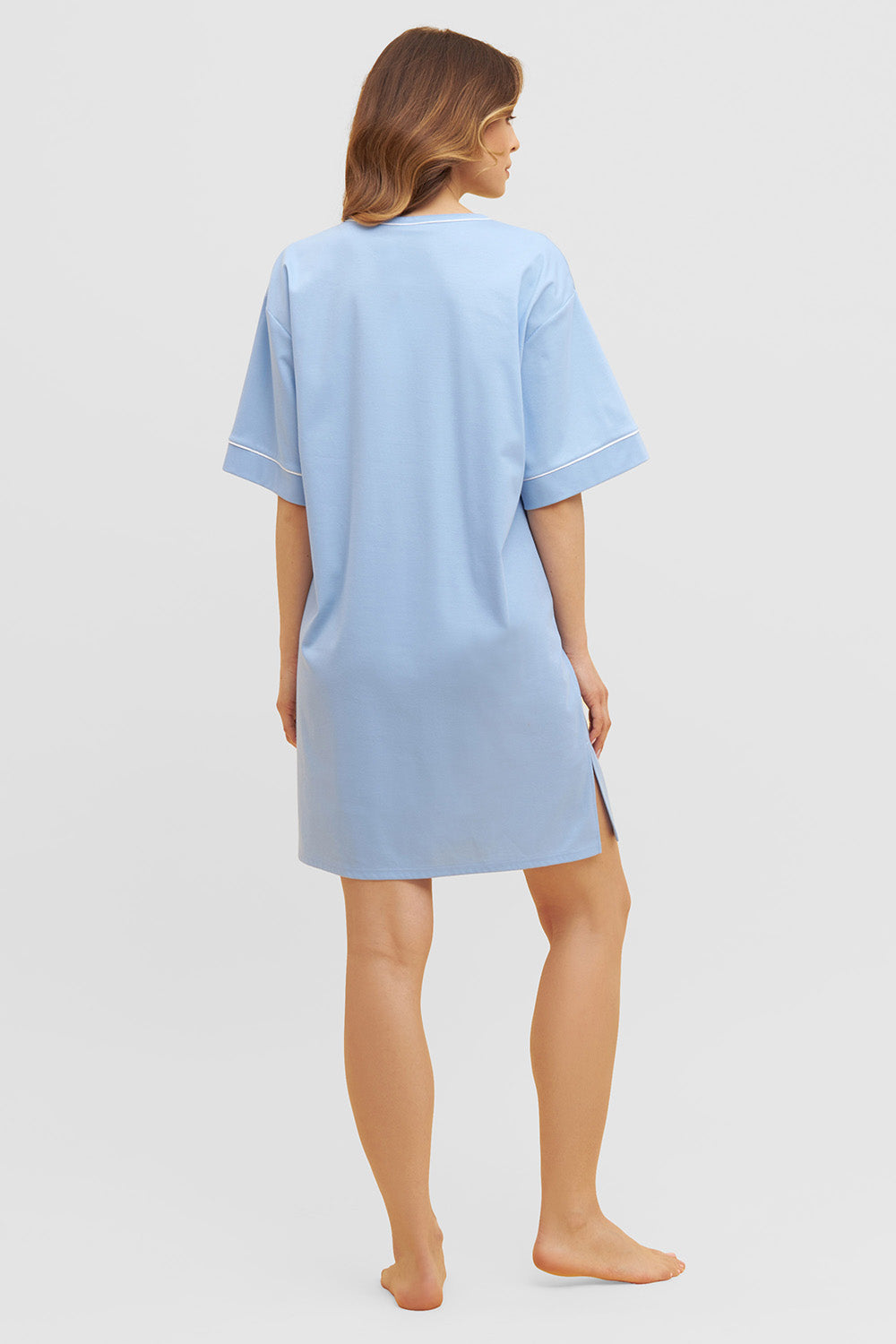 Rückansicht von Rösch Nachthemd Knielang