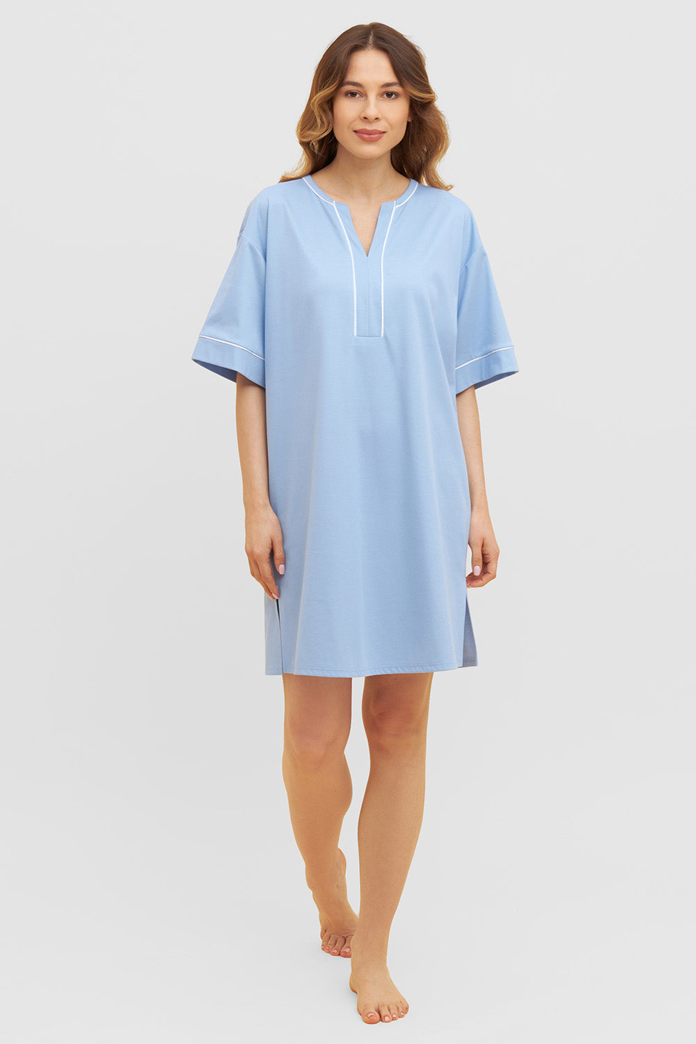 Frontalbild von Rösch Nachthemd Knielang