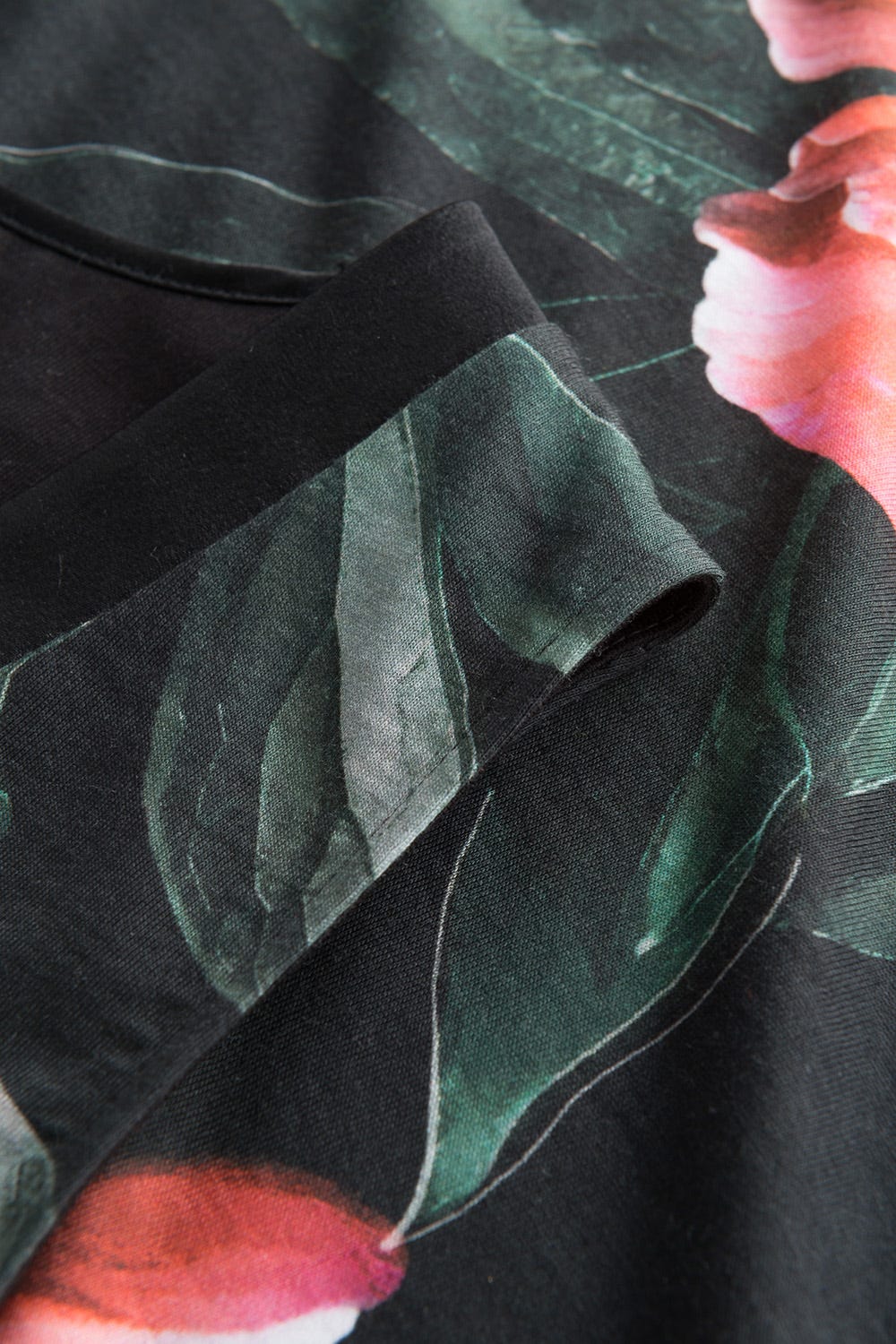 Detailbild 2 von Nachtkleid im eleganten Blumendruck V-Ausschnitt Ärmellos Baumwolle/Modal