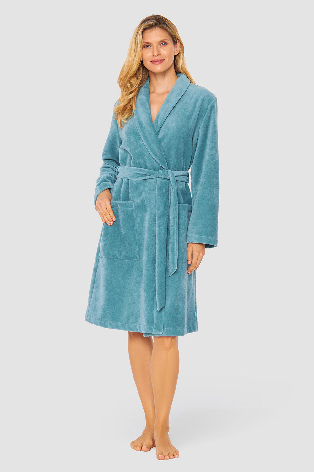 Frontalbild von Rösch Mantel Knielang