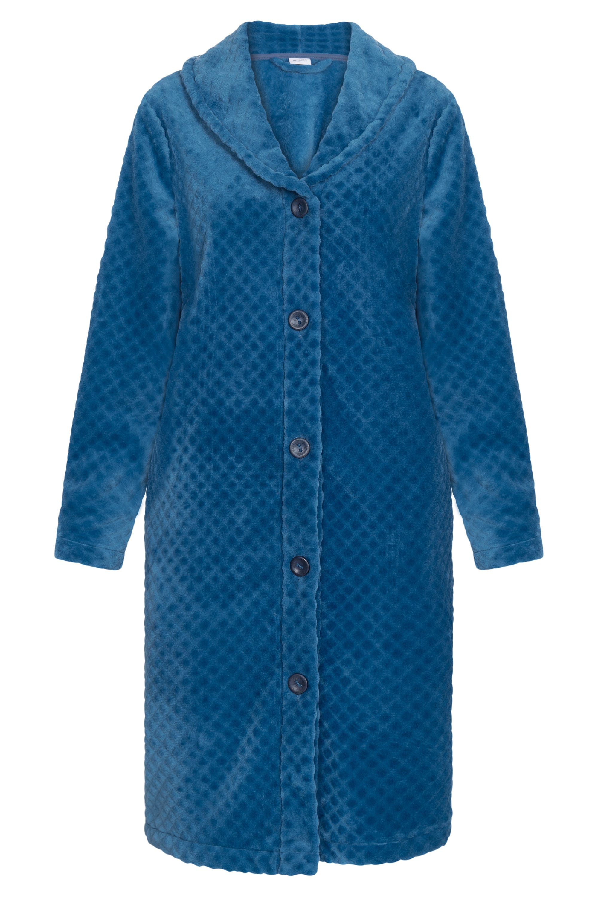 Hollowbild von Mantel mit Prägestruktur und Knopfleiste 100% Polyester