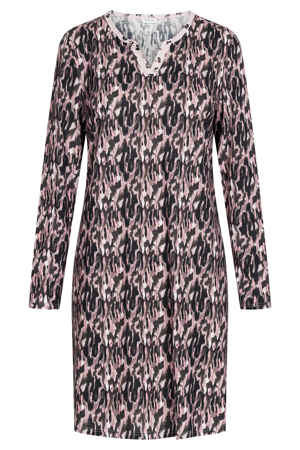 Hollowbild von Nachthemd im Druck-Mix Blende 100% Baumwolle