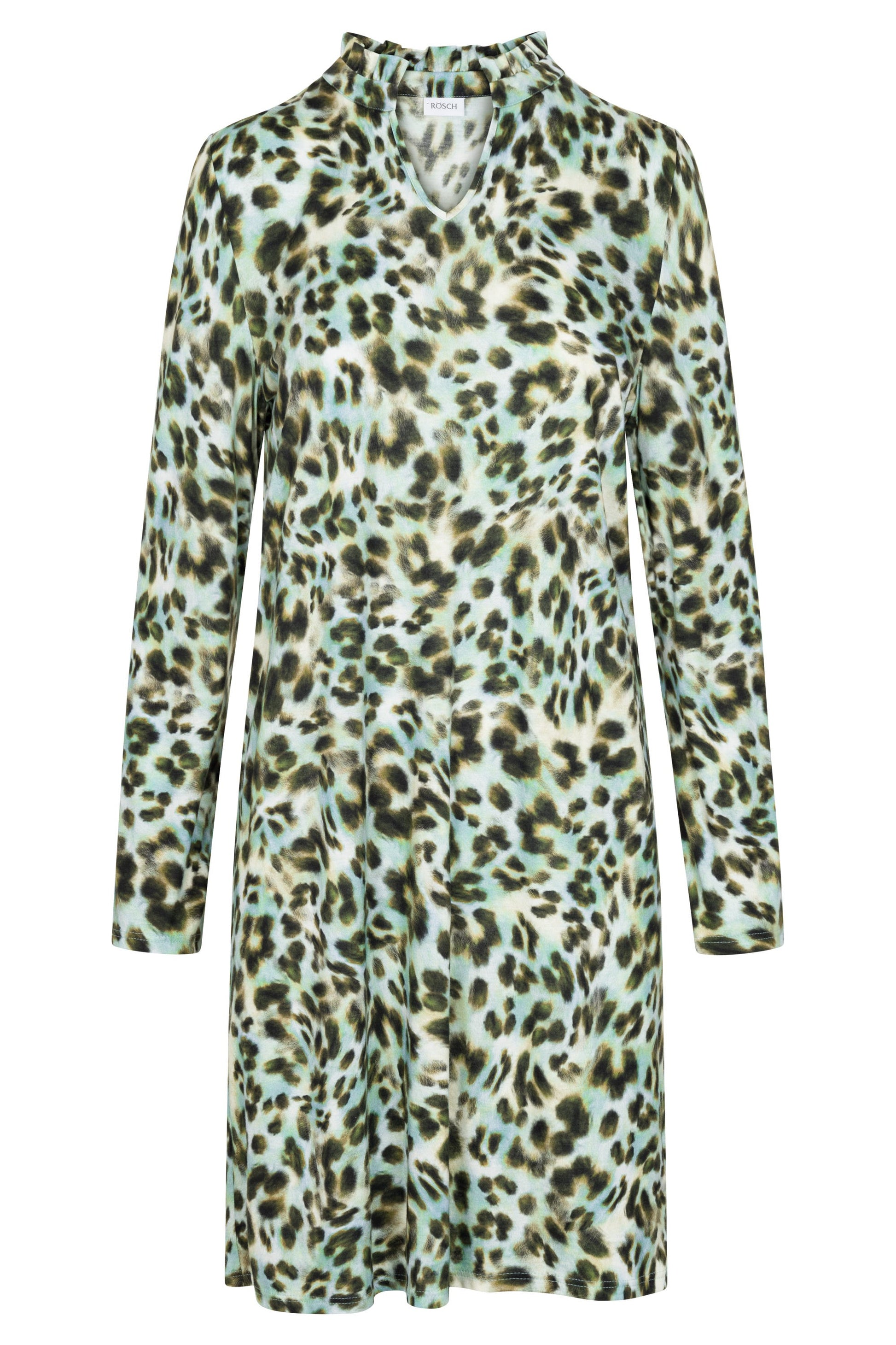 Hollowbild von Nachthemd im bunten Leo-Druck Baumwolle/Modal