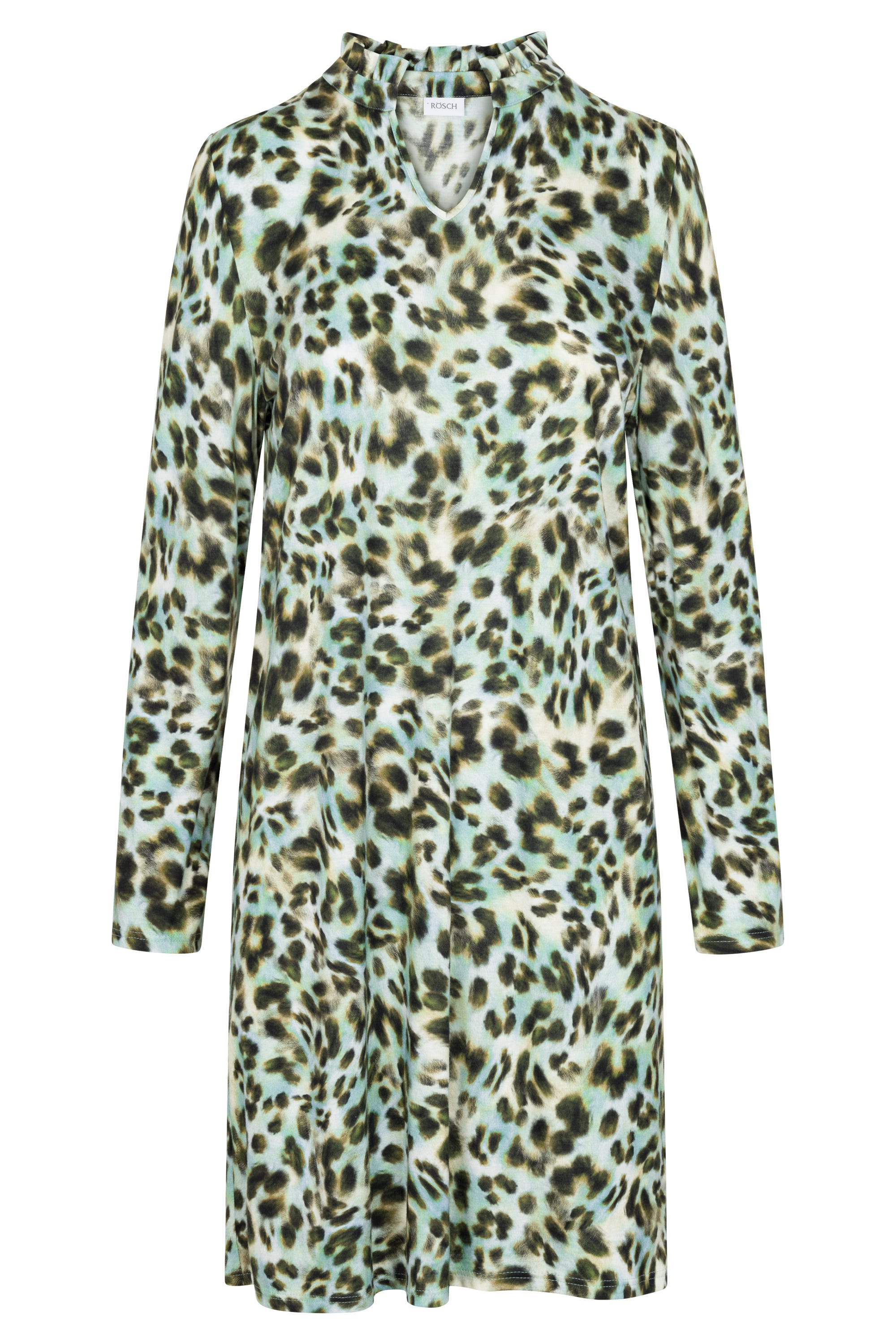 Hollowbild von Nachthemd im bunten Leo-Druck Baumwolle/Modal