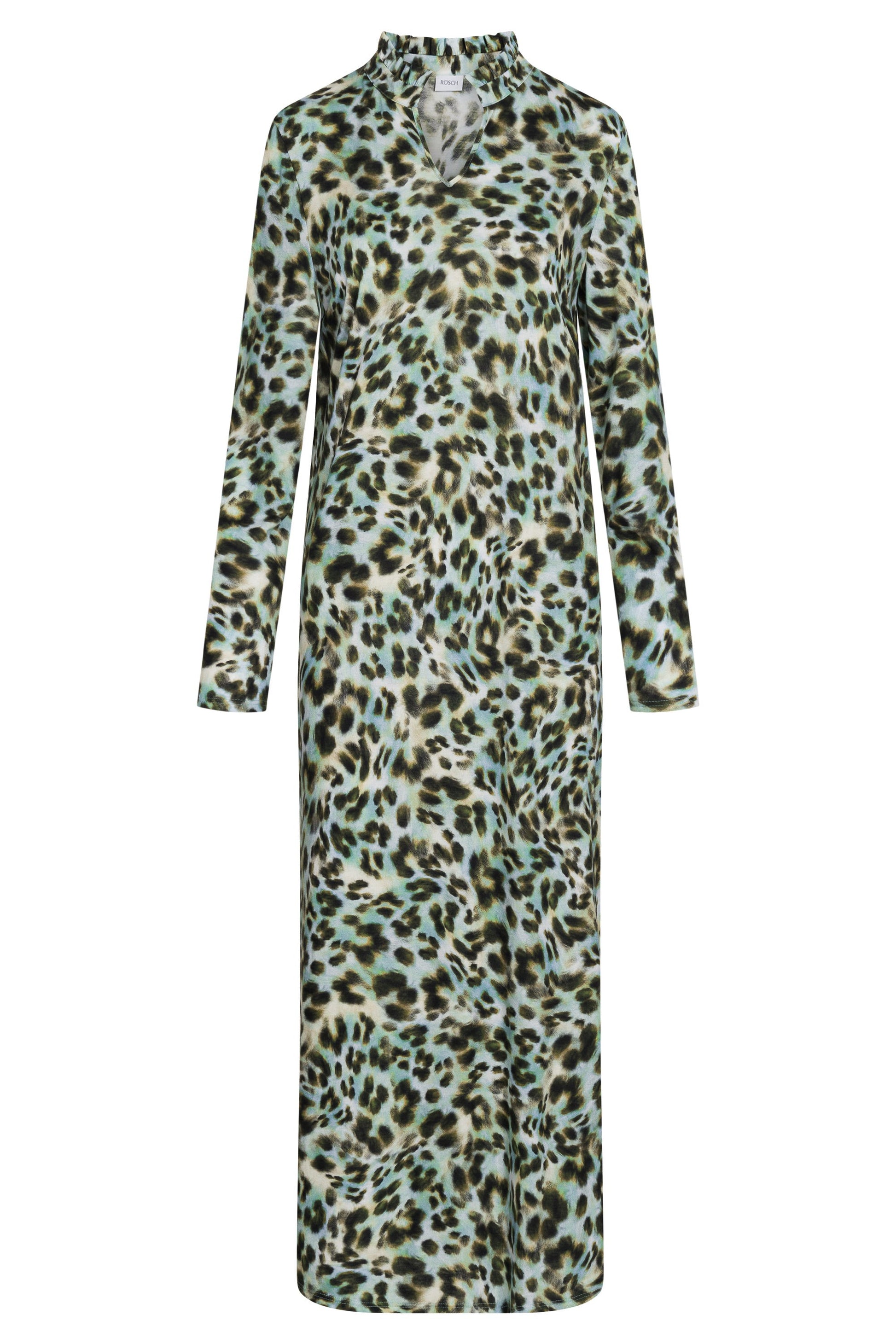 Hollowbild von Nachtkleid im bunten Leo-Druck Baumwolle/Modal