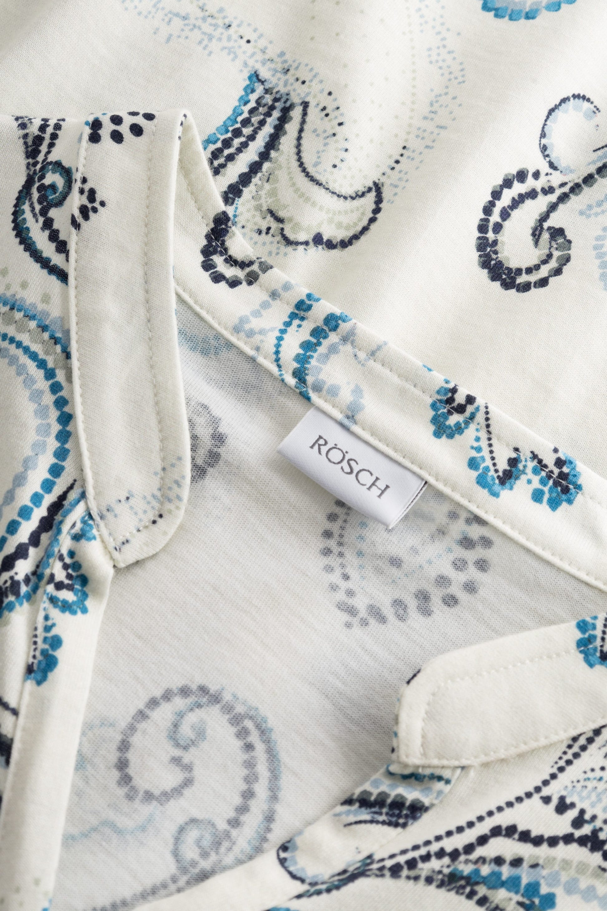 Detailbild 1 von Pyjama mit Paisleydruck Hellblau Baumwolle/Modal