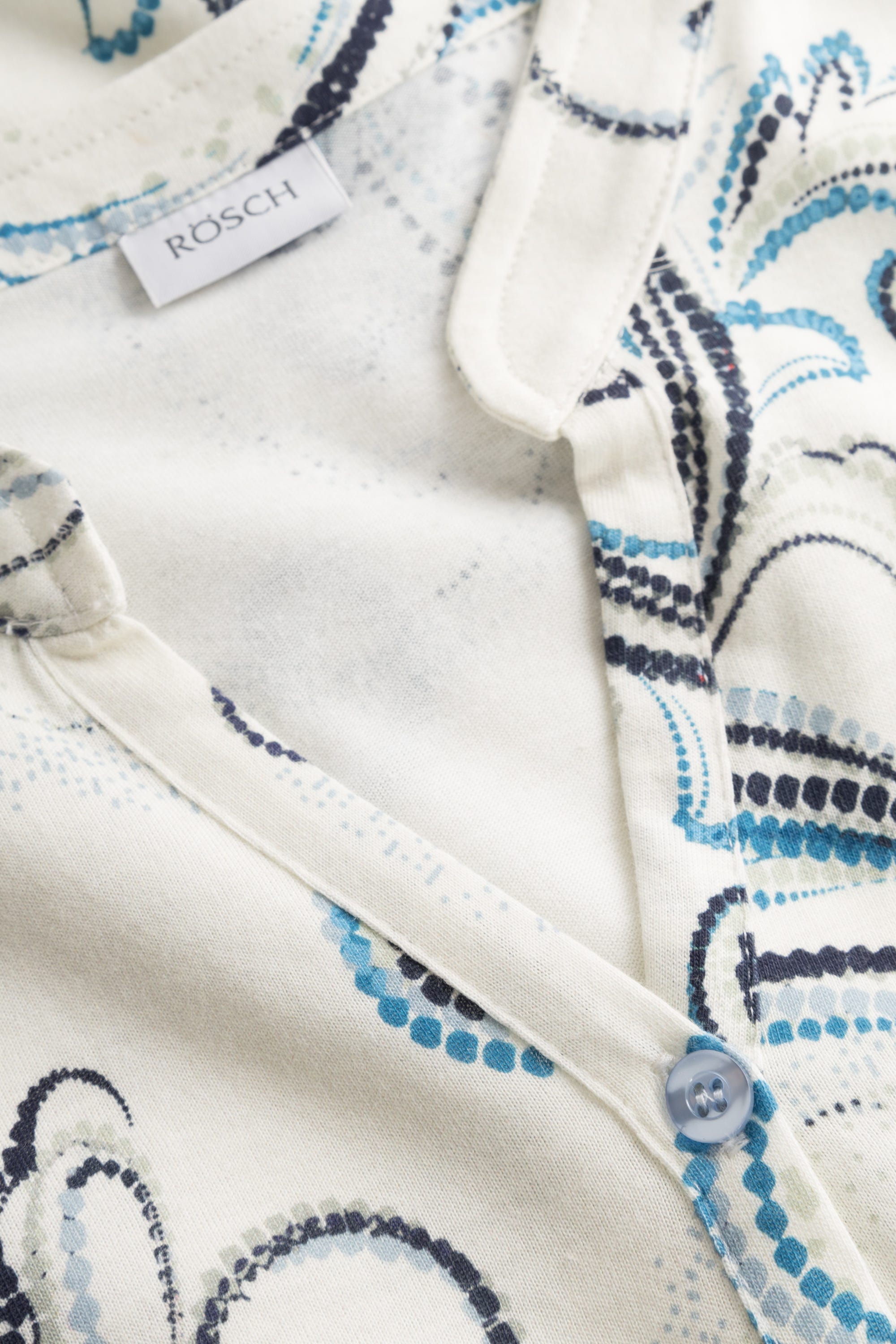 Detailbild 1 von Nachthemd im Paisleydruck Hellblau Baumwolle/Modal