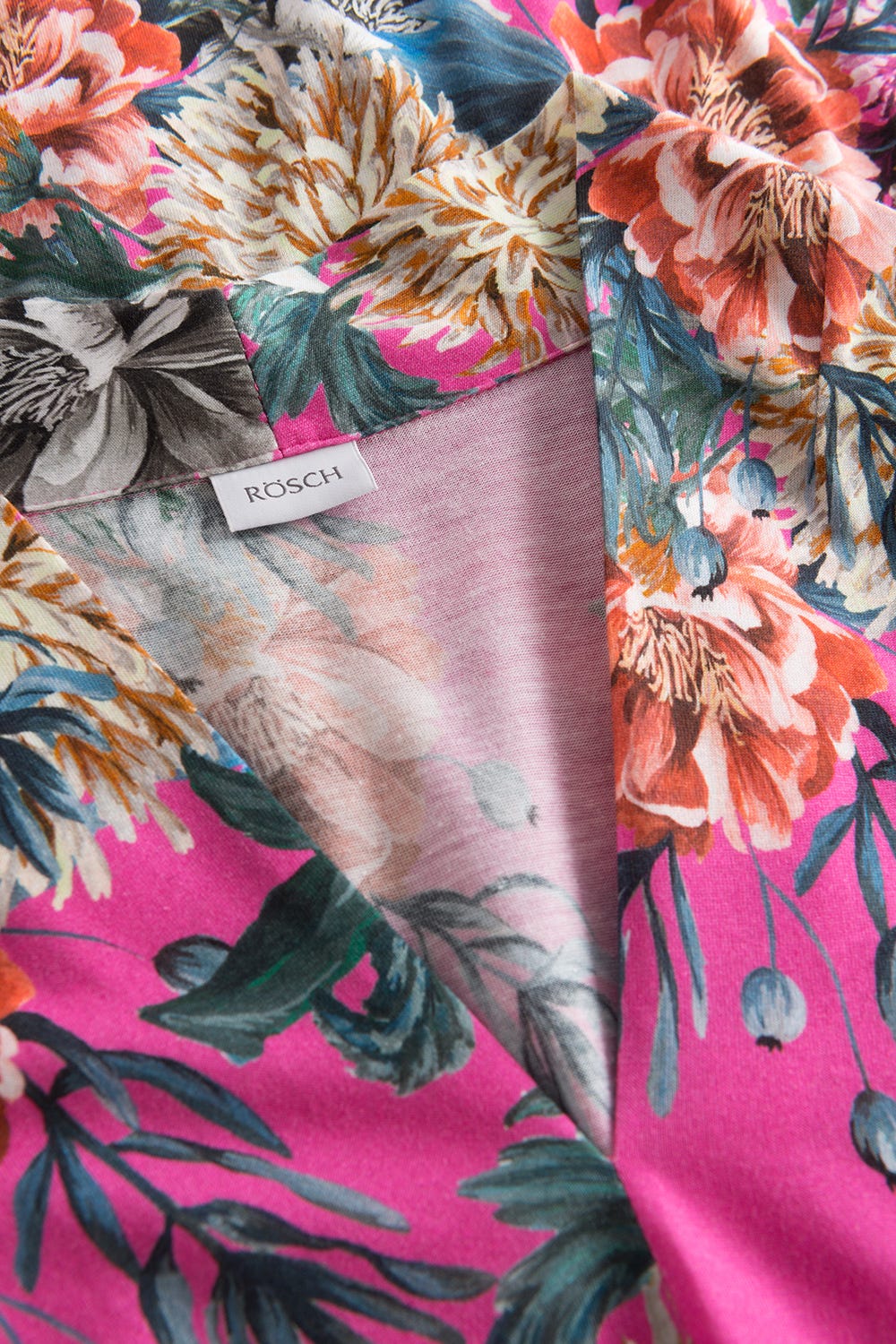 Detailbild 1 von Nachthemd im pinken Blumendruck Baumwolle/Modal