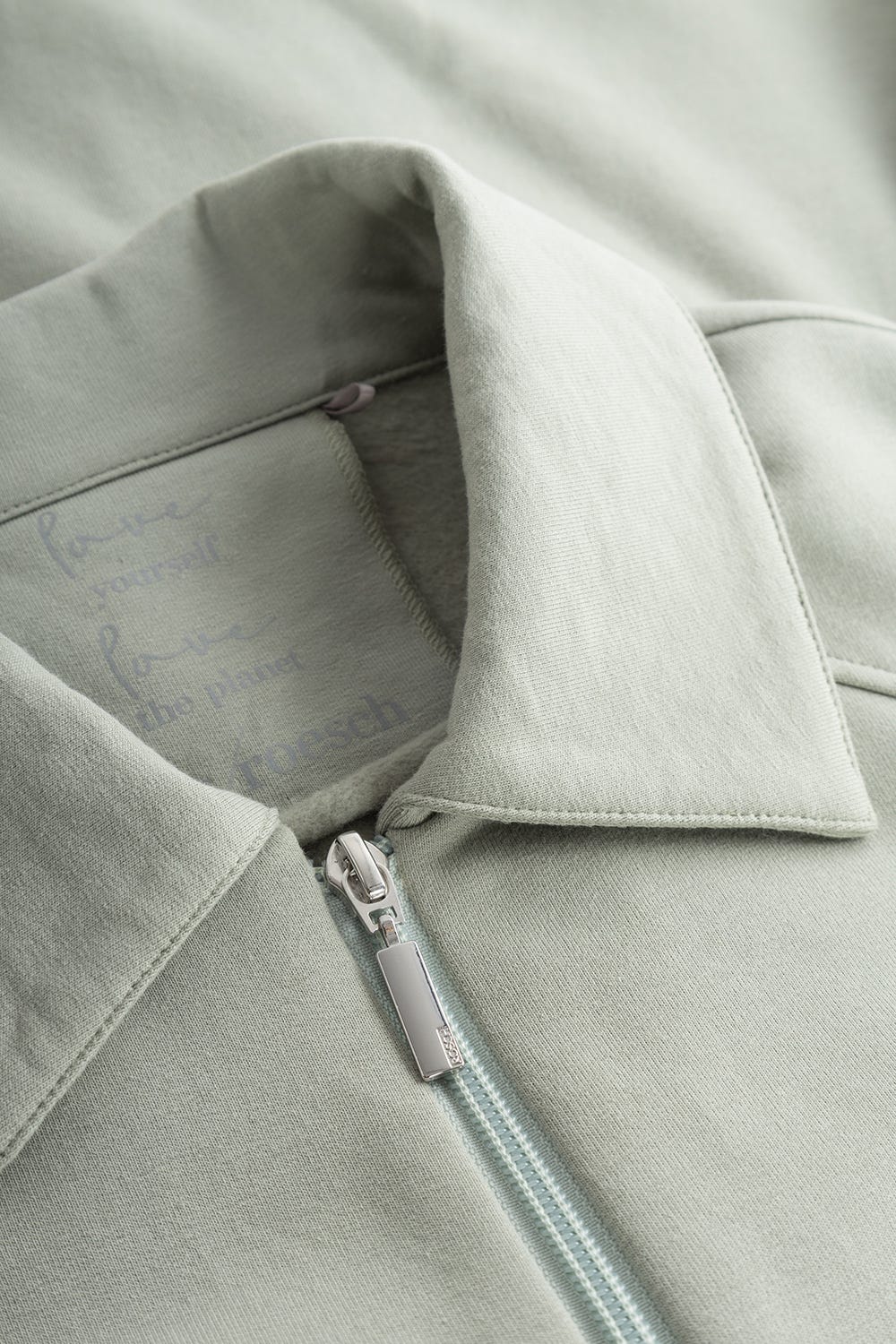 Detailbild 2 von Jacke mit Kragen und Taschen Grün Bio-Baumwolle/Elasthan