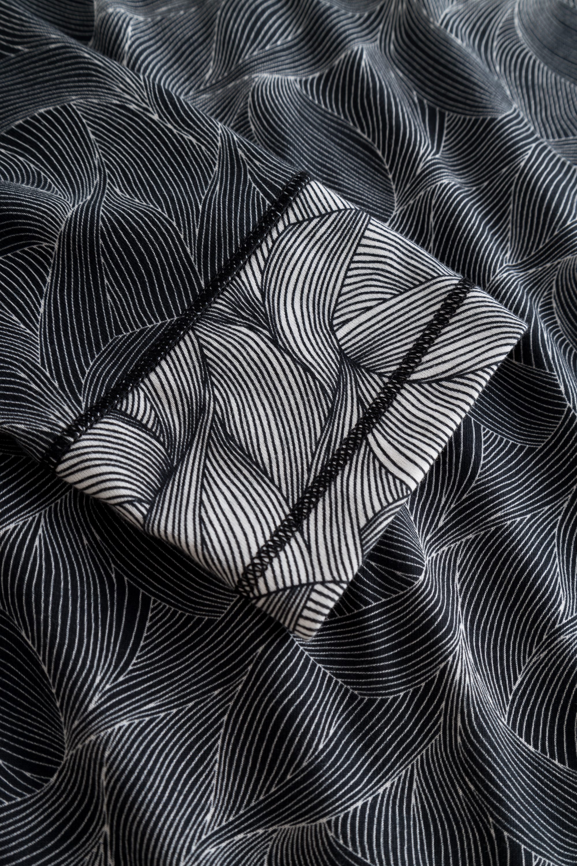 Detailbild 2 von Nachthemd im schwarz-weißen Mix A-Linie Baumwolle/Modal Große Größen bis 54