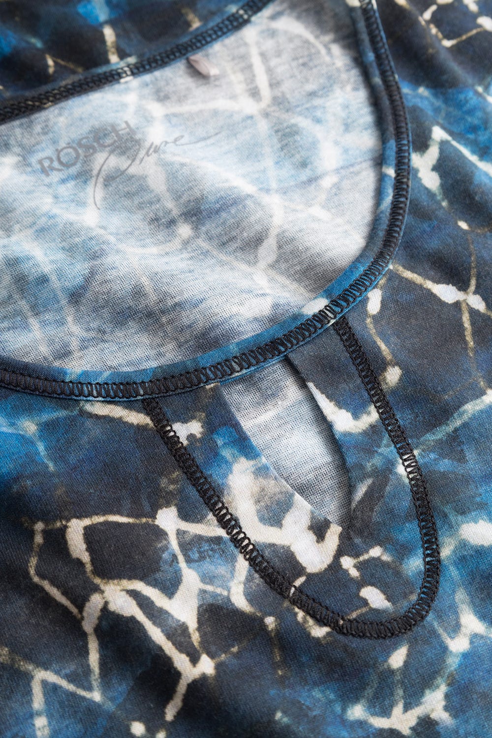 Detailbild 1 von Nachthemd im blauen grafischen Druck Baumwolle/Modal Große Größen bis 54