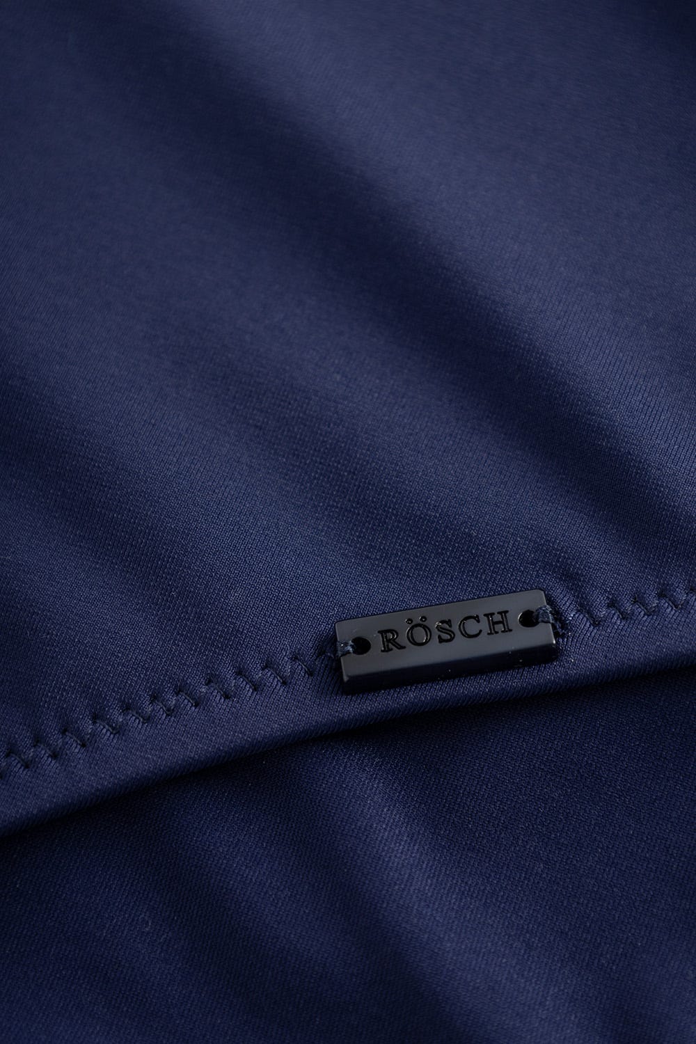 Detailbild 1 von Badeanzug mit Raffungen Bügel Dunkelblau Ripp recyceltes Polyester/Elasthan