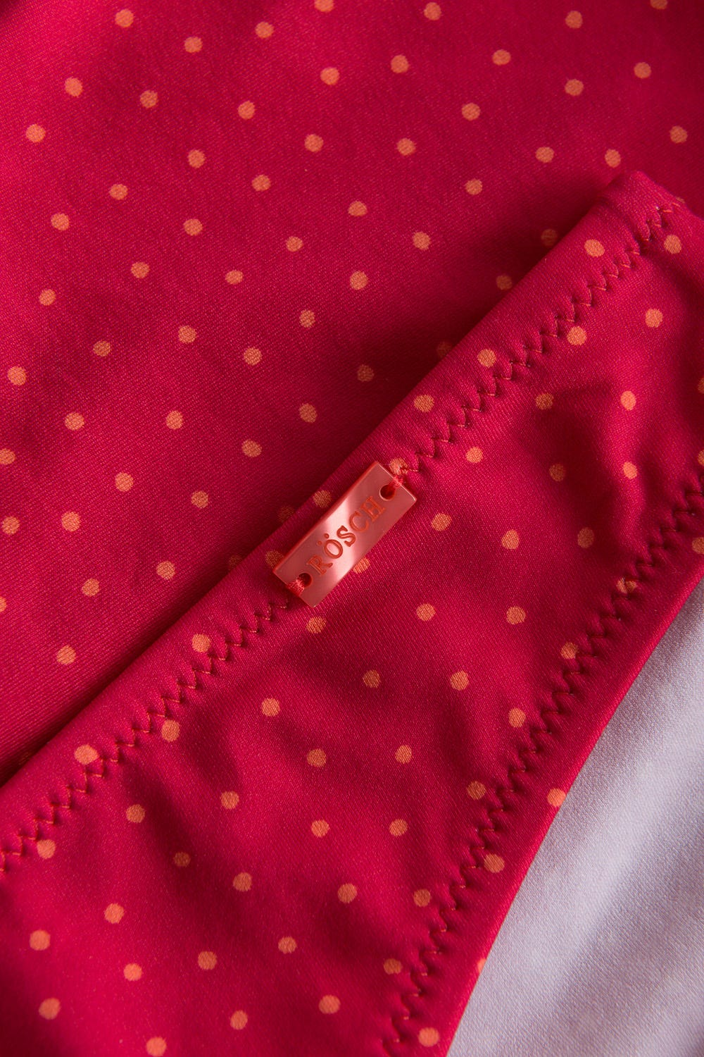 Detailbild 1 von Bikini-Hose im pinken Mini-Tupfen-Druck recyceltes Polyamid/Elasthan