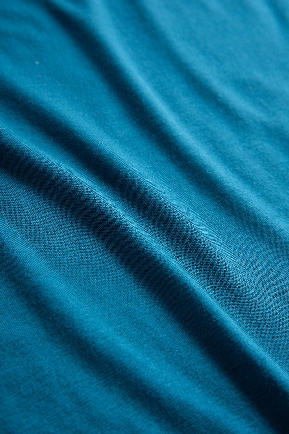 Detailbild 3 von Strandkleid mit Paspeln am Ausschnitt Petrol 3/4-Arm Viskose/Elasthan