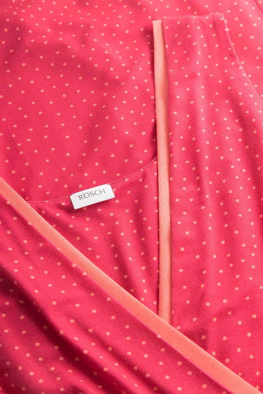 Detailbild 1 von Strandkleid mit Wickeloptik Tupfen-Druck Pink Viskose/Elasthan