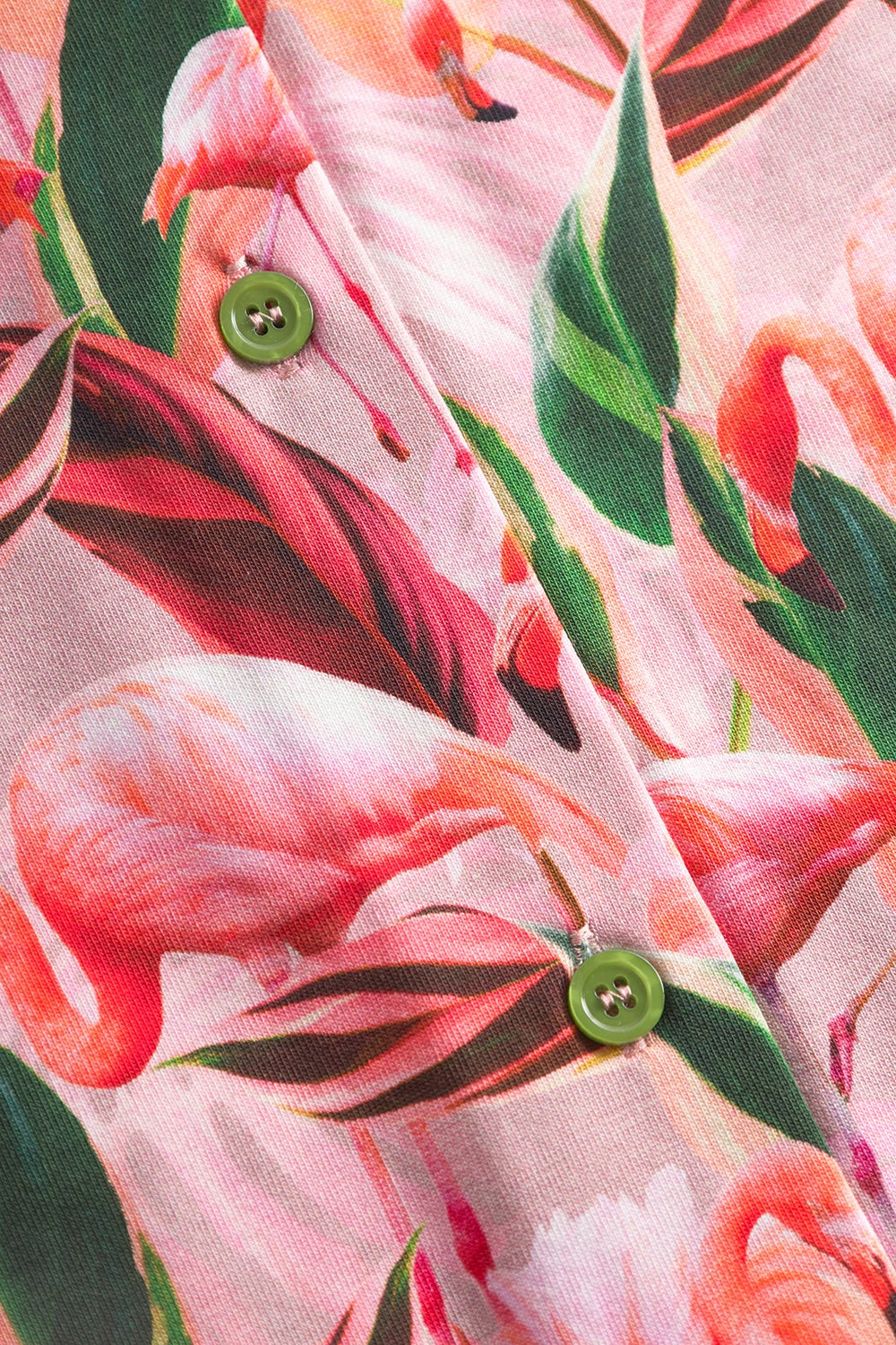 Detailbild 3 von Pyjamashirt im Flamingo-Druck Baumwolle/Elasthan