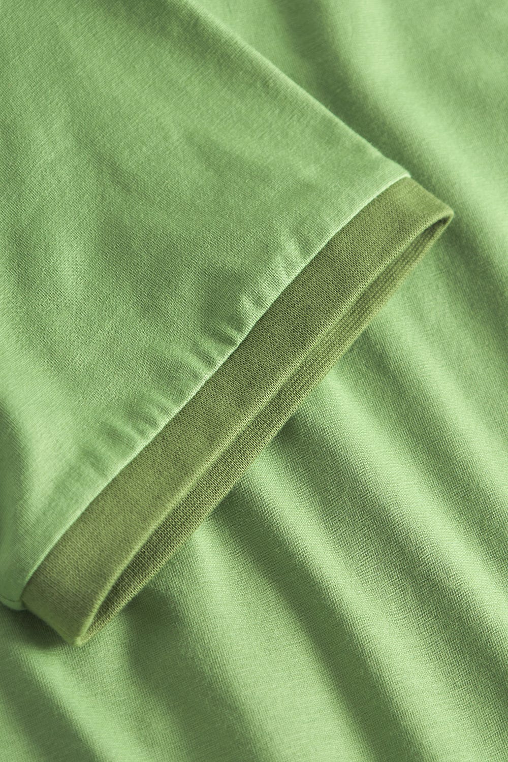 Detailbild 3 von Pyjamashirt mit Statement-Print Grün Baumwolle/Elasthan