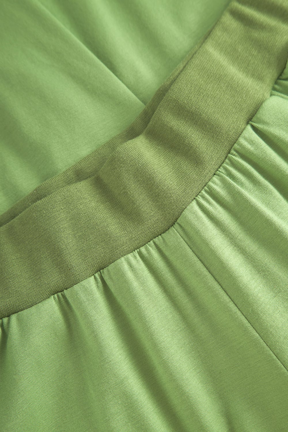 Detailbild 2 von 7/8-Hose in Grün sommerliche Culotte Baumwolle/Elasthan