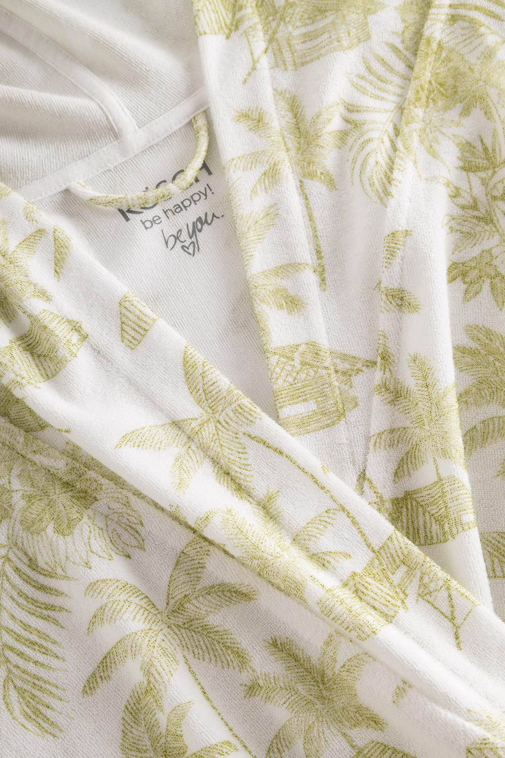 Detailbild 1 von Frottee-Mantel im Palmenprint Baumwolle/Polyester