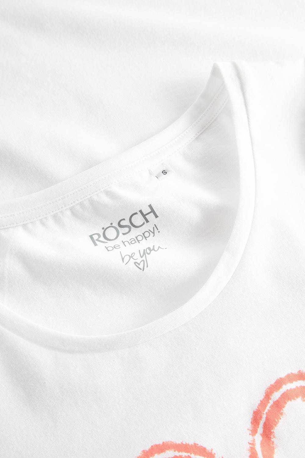 Detailbild 2 von Pyjamashirt mit Motivdruck Herz 100% Baumwolle