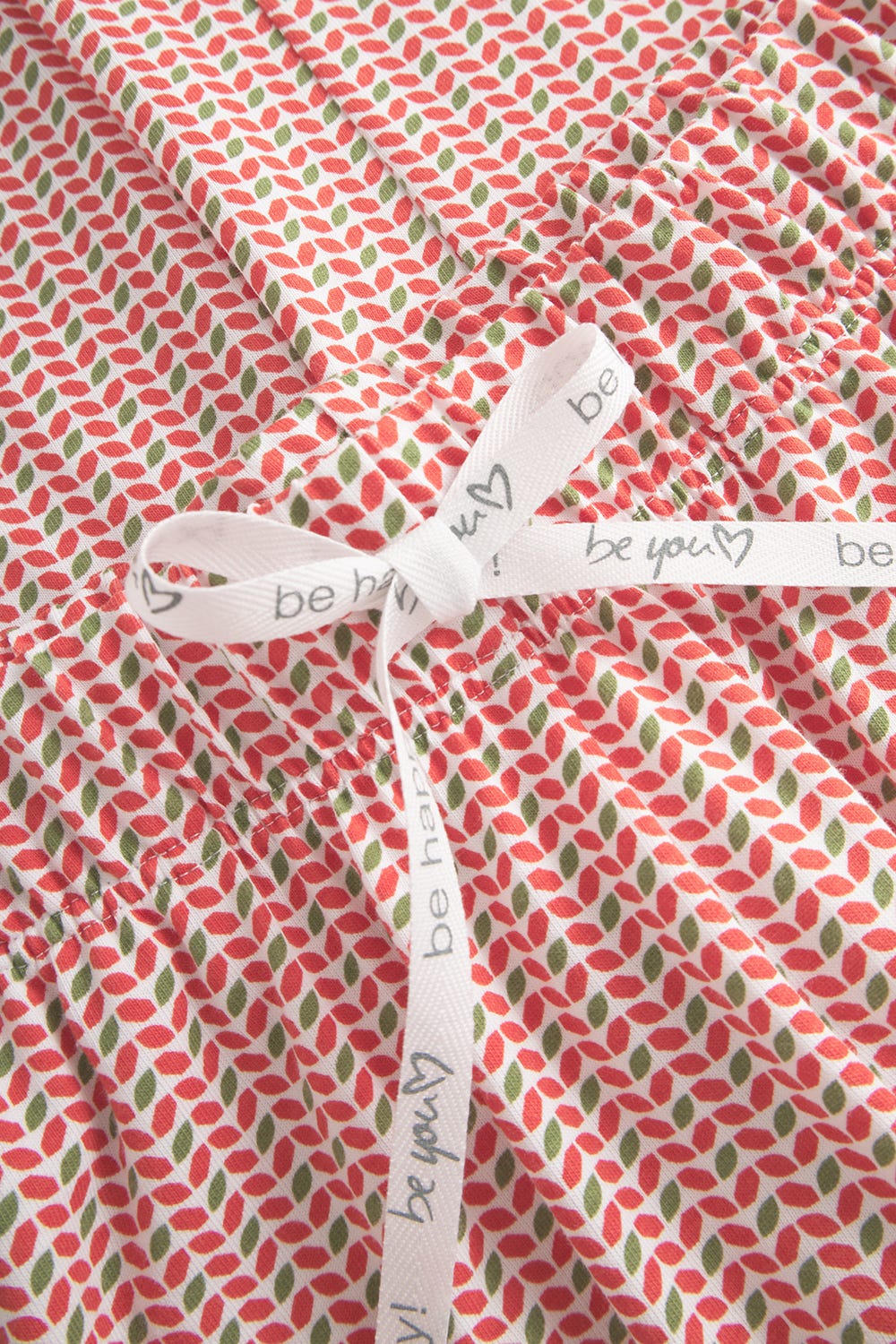 Detailbild 2 von Pyjamahose im Grafikprint Rot-Grün Baumwolle/Elasthan