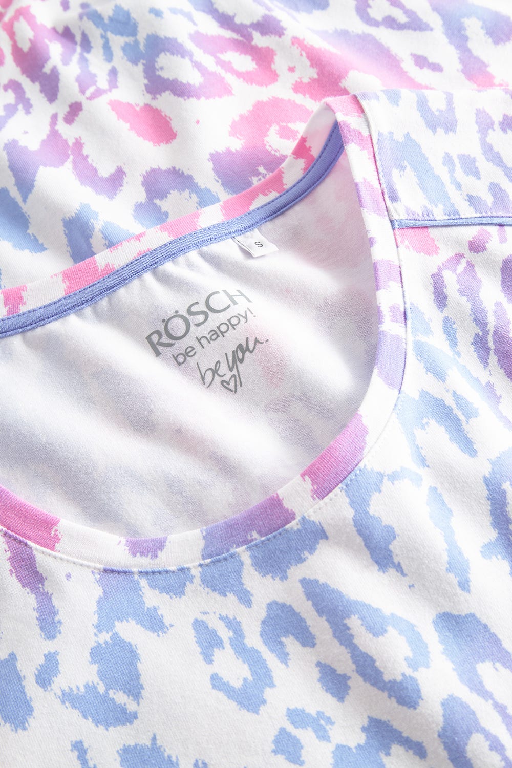 Detailbild 1 von Nachthemd im modernen Leoprint Baumwolle/Elasthan