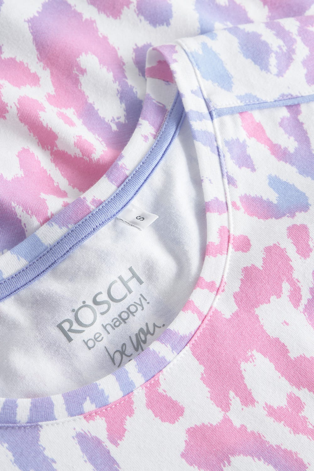 Detailbild 2 von Pyjamashirt im modernen Leoprint Baumwolle/Elasthan