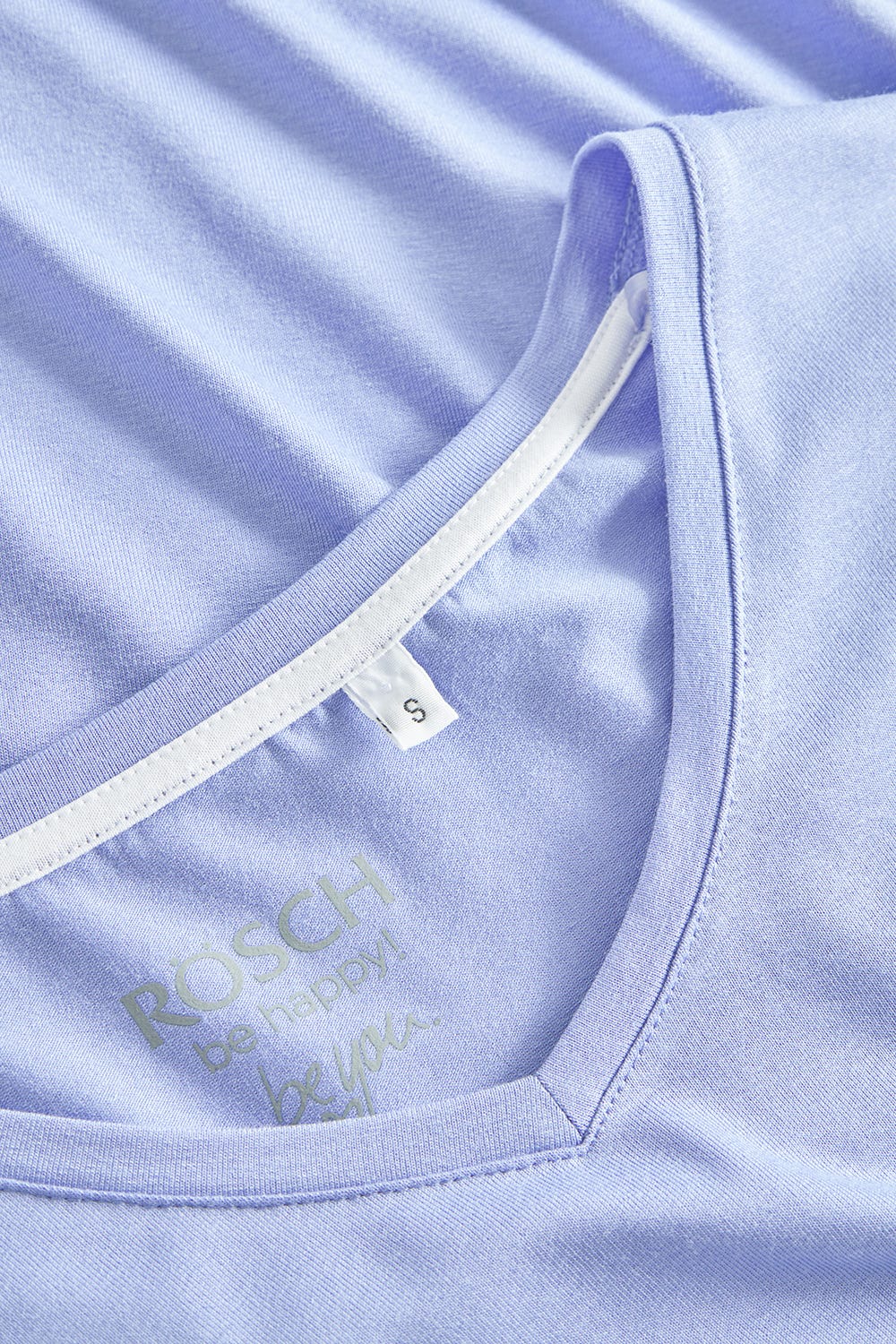 Detailbild 2 von Pyjamashirt mit V-Ausschnitt in Lavendel Viskose/Elasthan