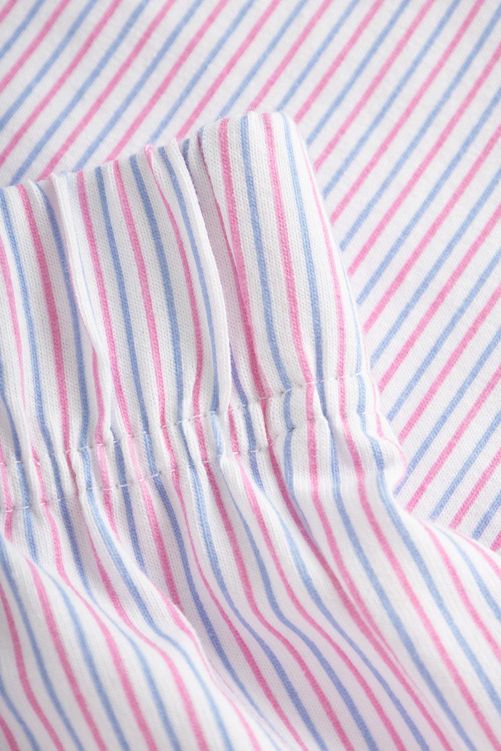 Detailbild 3 von Shorts im Streifendruck Rosa-Blau Baumwolle/Elasthan