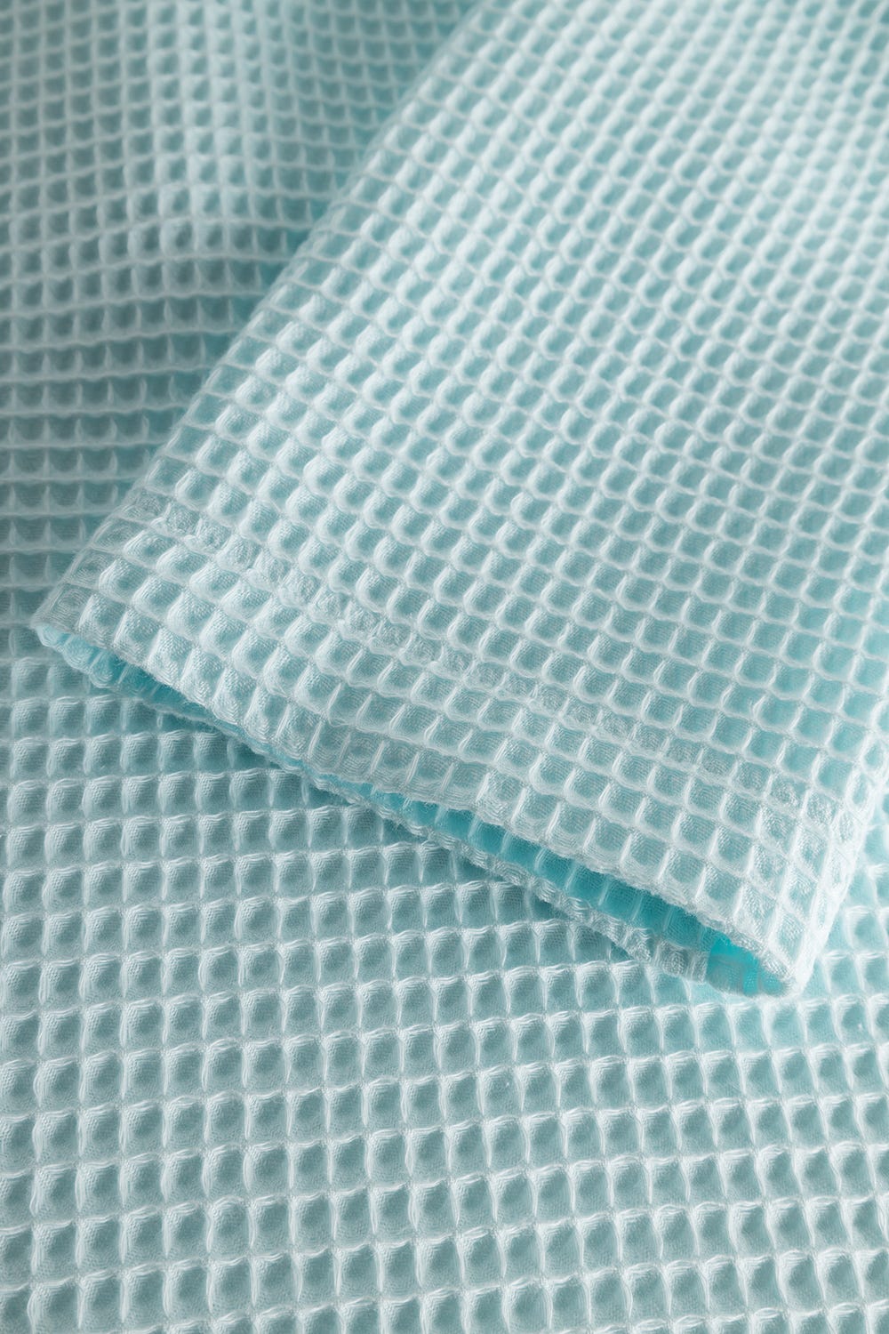 Detailbild 3 von Morgenmantel aus Strukturware Waffeloptik 100% Baumwolle
